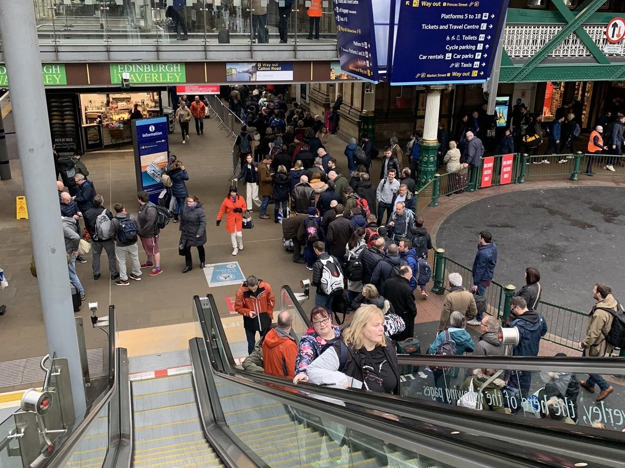 'It was packed with people trying to get to England when we went through.' one commuter told the EEN. Picture: Russel Roberts.