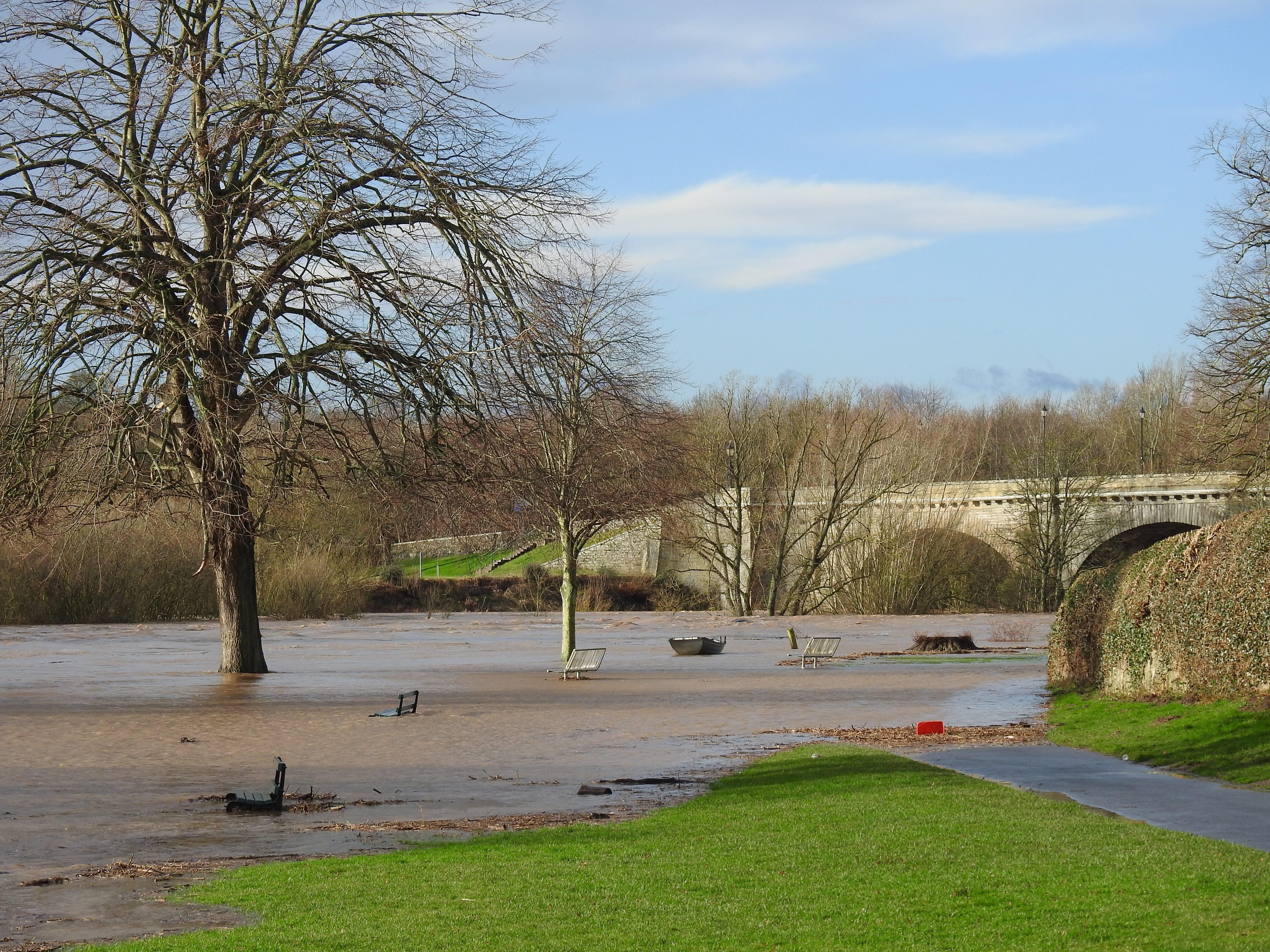 Flooding at Kelso on Sunday, February 9.