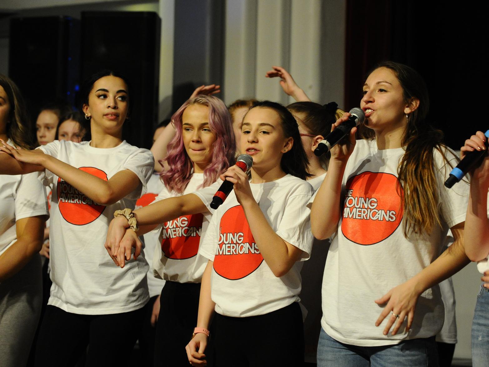 The Young Americans, music and dance workshop at Grangemouth Town Hall.