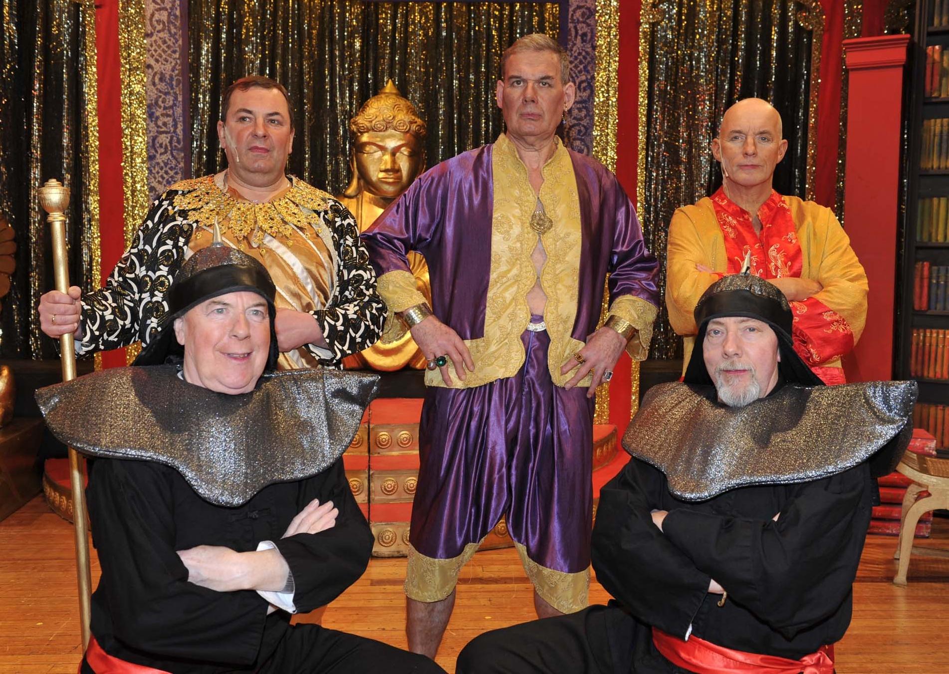 Selkirk Amateur Operatic Society presents 'The King and I' at The Victoria Hall. King with male household.
