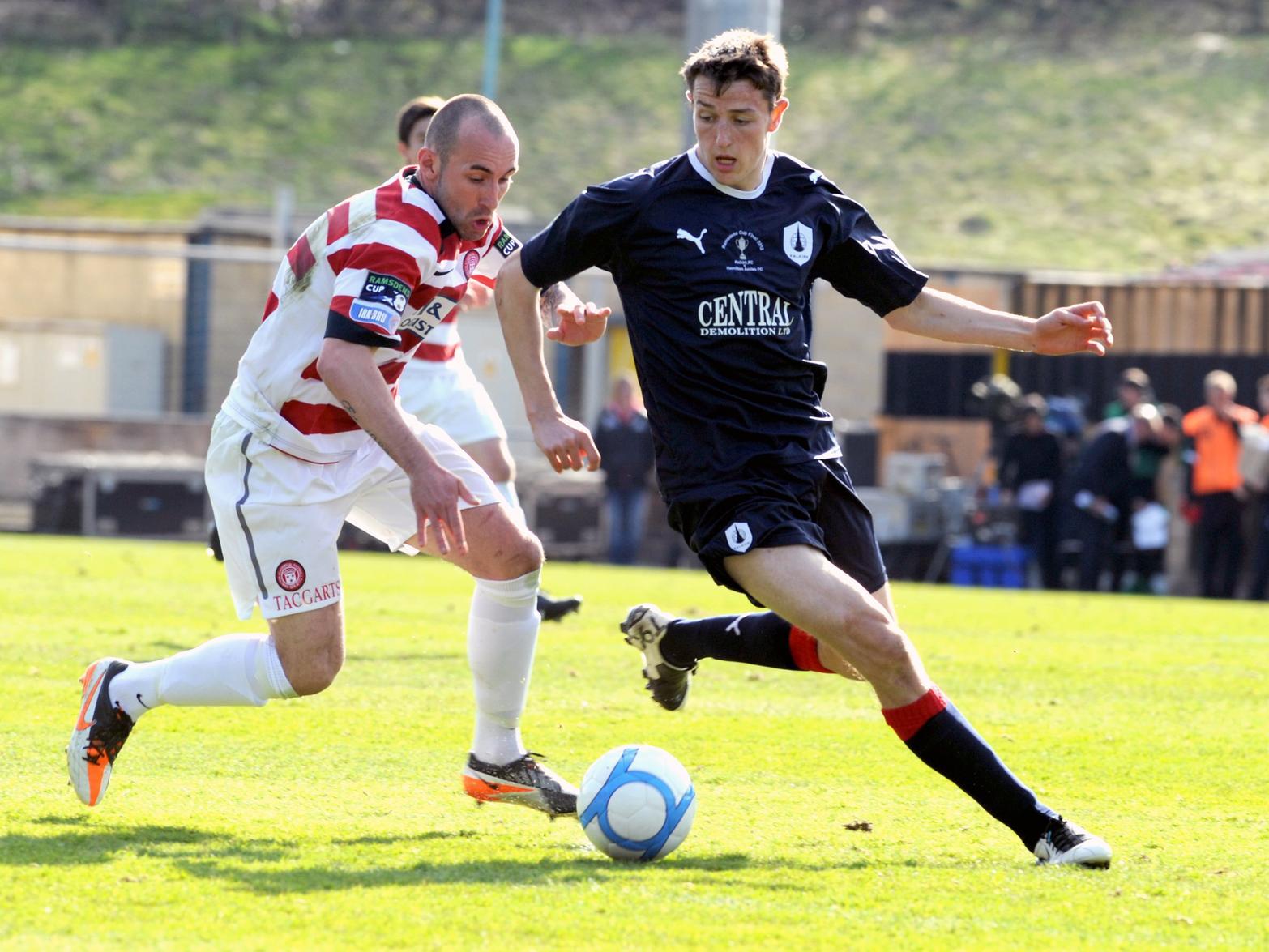 The Scotland U21 cap left Falkirk to join Huddersfield Town and was back on-loan at the Bairns at the time of the semi-final. He went on to turn out for Scunthorpe United and is now with Milwall