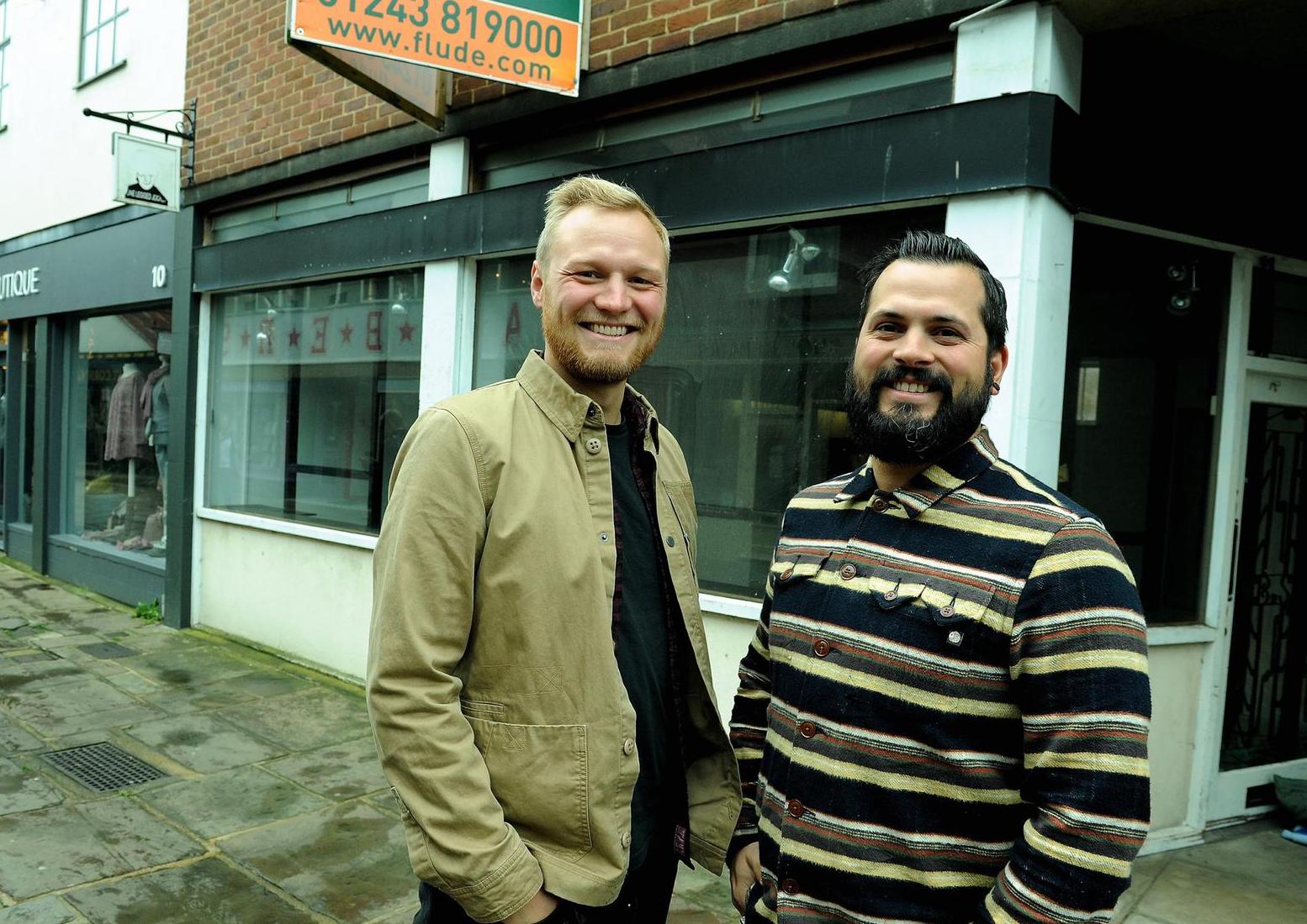 Tom Owen and Steve Pottinger, owners and landlords of The Escapist  a micropub given the go-ahead to open in Crane Street. Photo: Kate Shemilt. ks190558-1