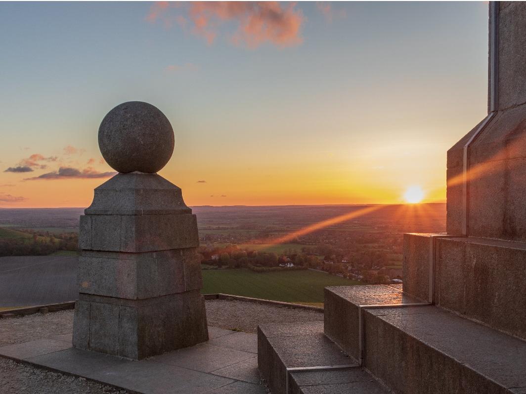 Whether you park in the top car park or walk up from the bottom there is no denying the beautiful view from Coombe Hill