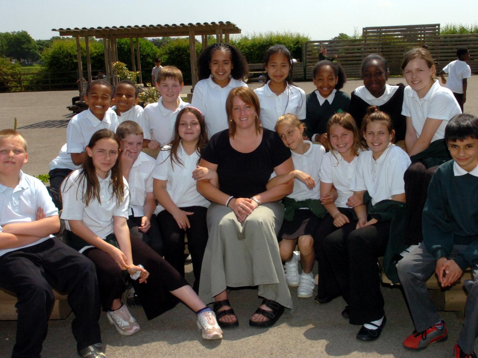 Oakway Junior School Wellingborough teacher of the year nomination 
Clare Wallace pictured with members of her class.
Tuesday, 06 June 2006
