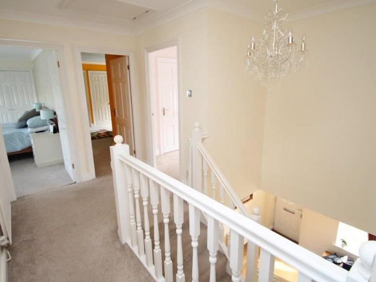 The upstairs landing at the property