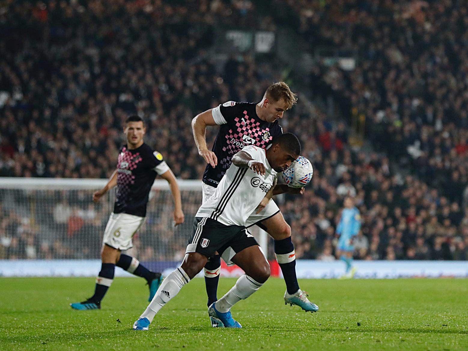 Few errors during the opening 45 minutes saw Fulham able to win possession back and mount some attacks on the left flank. Found Cavaleiro a tricky proposition as no doubt many will do this year. Replaced by Bolton.