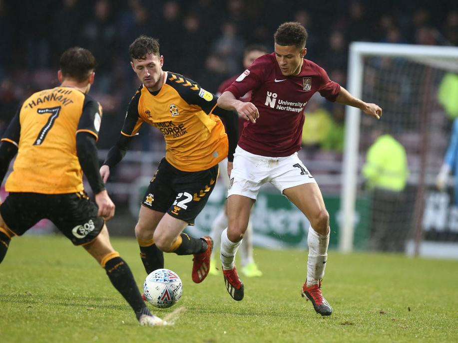Relished the foul conditions and his tenacious ball-winning skills meant Cambridge were continually thwarted in the midfield battle. Made plenty of interceptions and tackles and was also an attacking threat... 8 CHRON STAR MAN