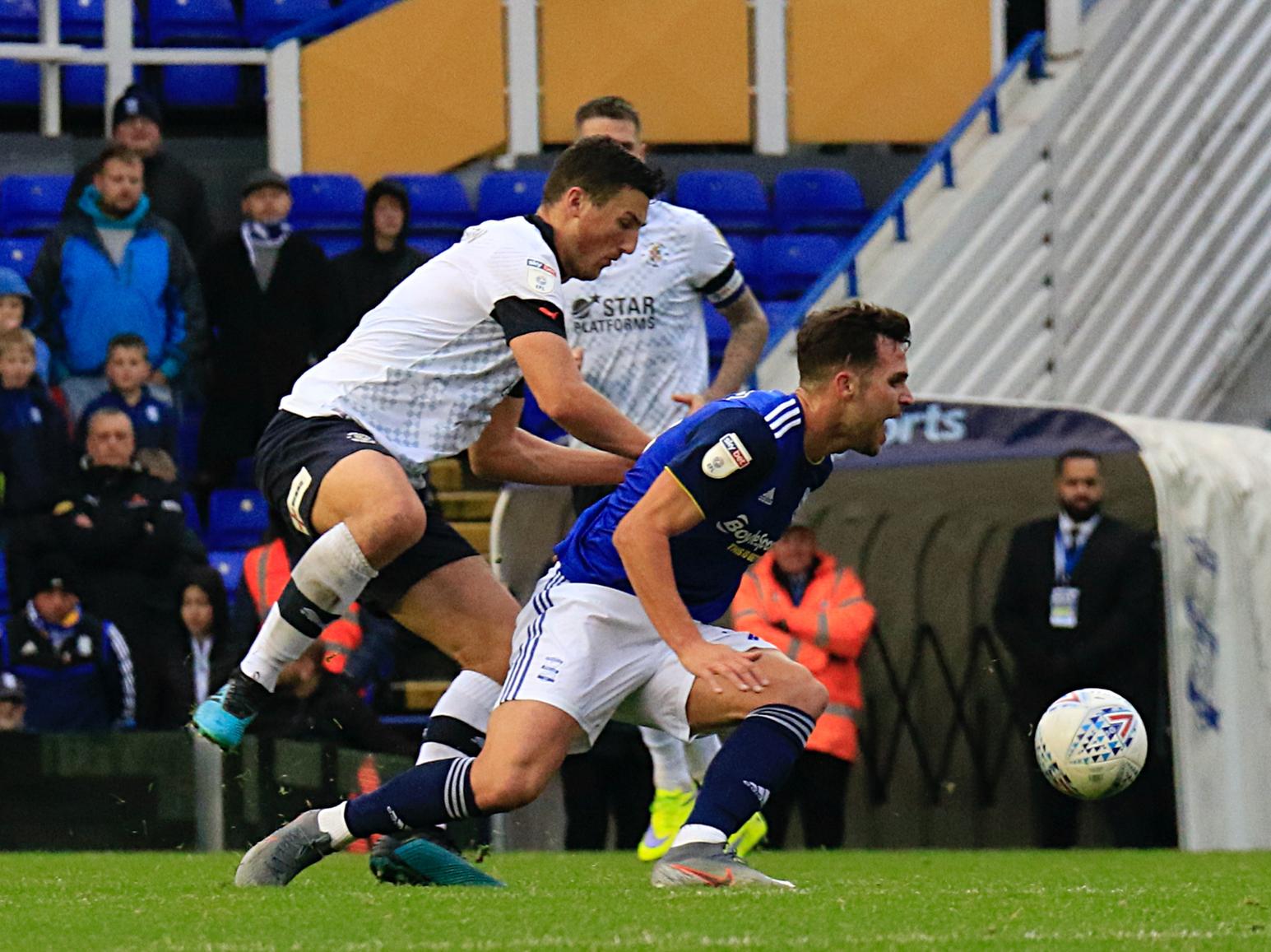 Looked like he was clearly climbed all over by Jutkiewicz for the winner as the Blues striker ensured his side took all three points. Needed to stay on full alert as Town were on the back foot for large periods, particularly first half.