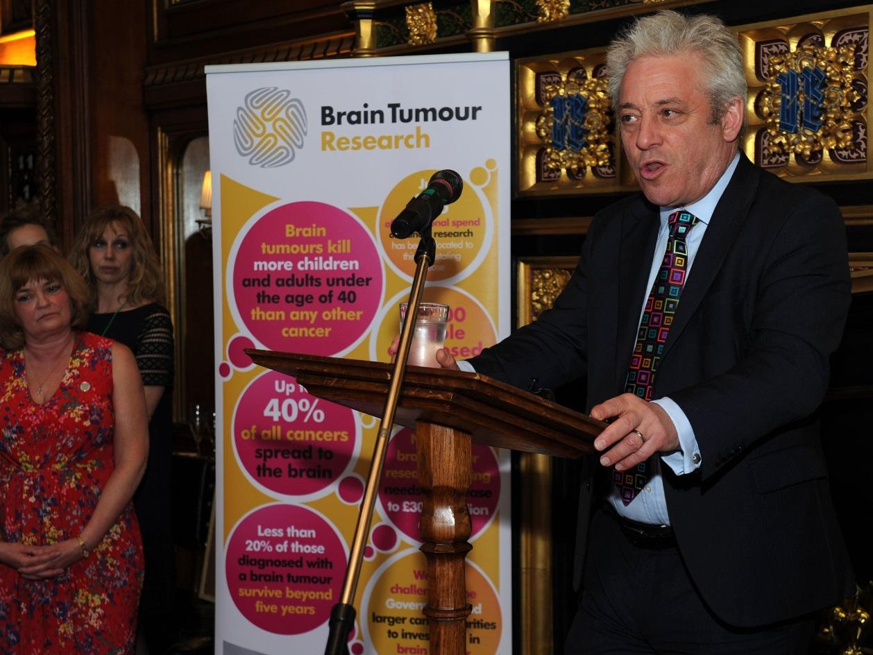 Hosting a reception in honour of local charity Brain Tumour Research at Westminster
