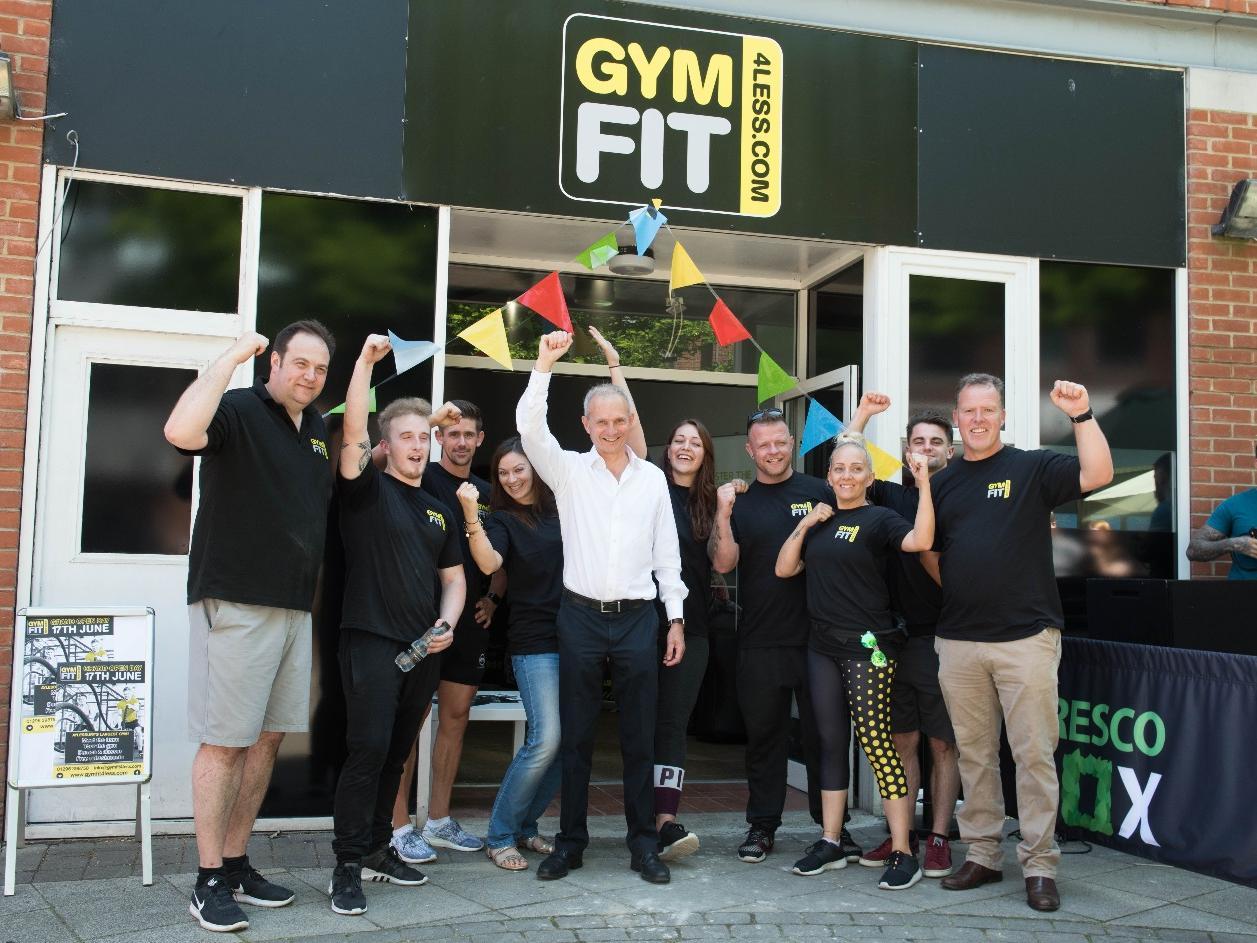 Opening Gym Fit 4 Less in Aylesbury town centre in 2017