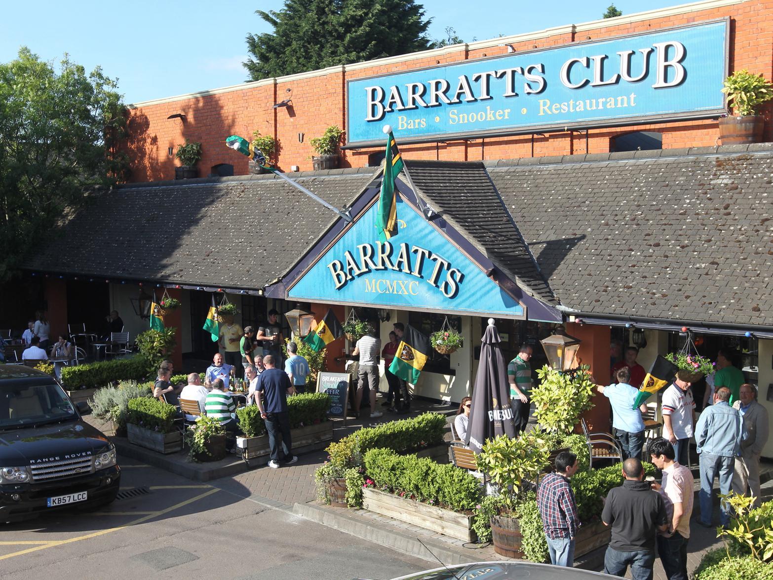 Barratts will be opening at 7am for two hours of build-up for rugby fans
