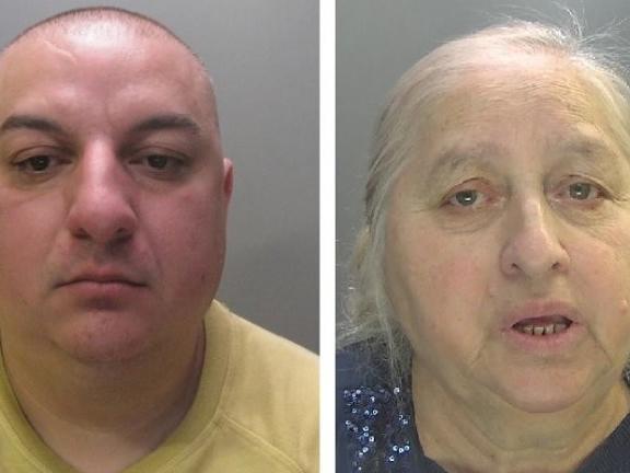 Margita Slavikova (68) of Cermen, in Nitra, Slovakia, and her son Robert Slavik (40) of Priory Road, West Town, were jailed for 50 and 40 months respectively for defrauding two men out of thousands.