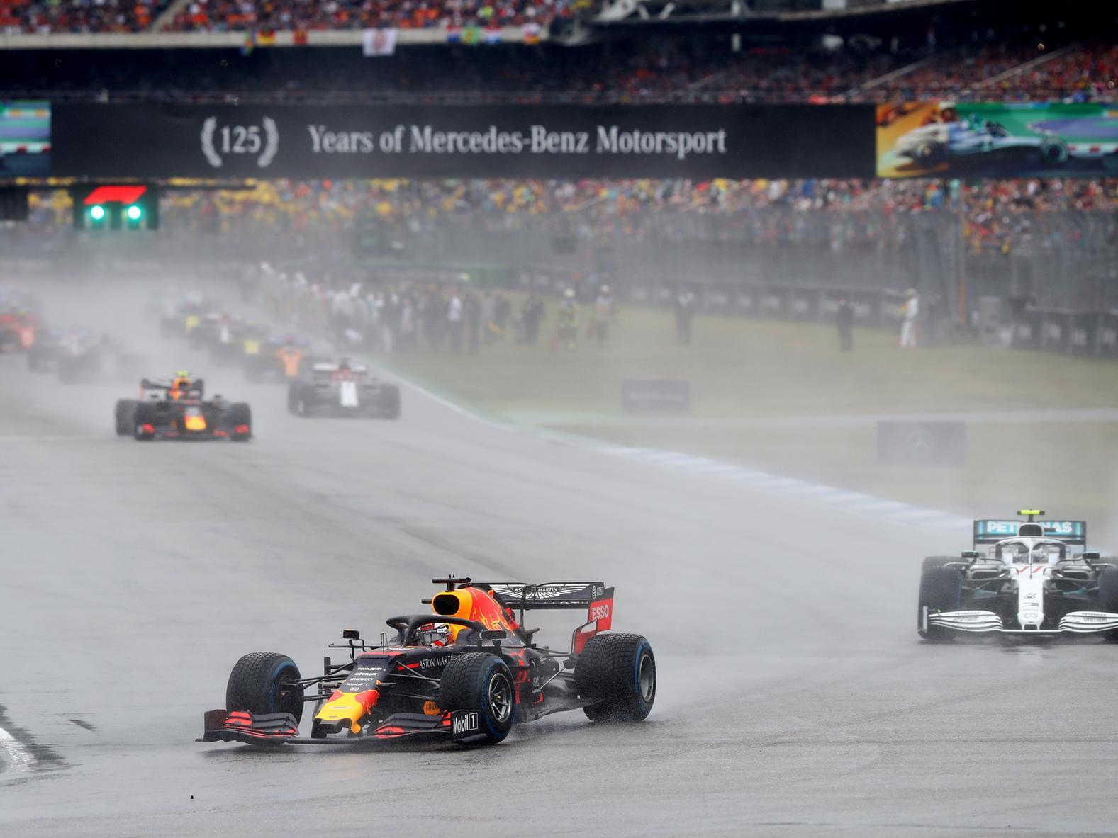 Another terrific drive in the rain not only saw him claim victory in Germany, but also spelt the end of road for team-mate Pierre Gasly at Red Bull, who simply could not handle the pace.