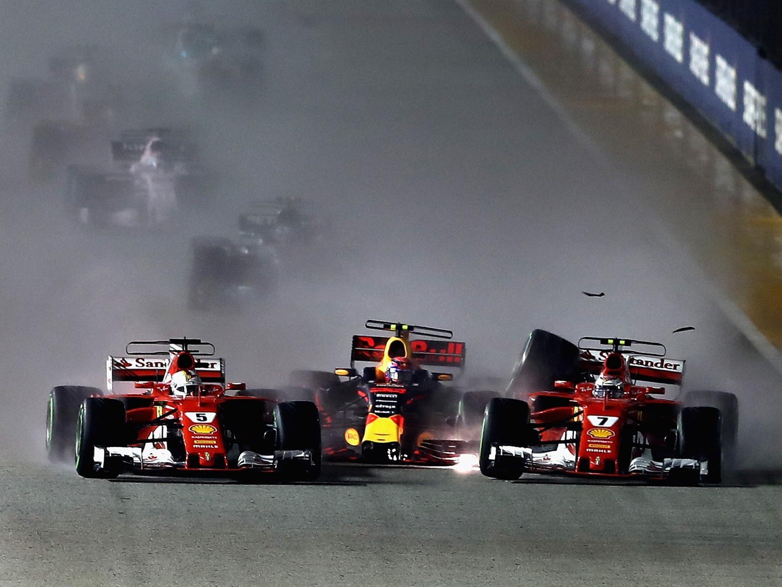 The 2017 season had been disappointing for the Dutchman. Qualifying on the front row, Verstappen's race ended at the first corner in Singapore after a crash with both Ferraris.