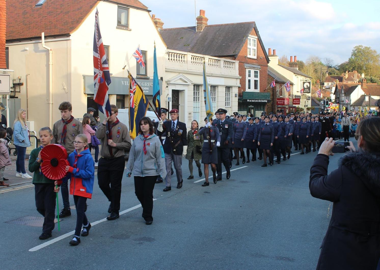 Storrington Remembrance Parade draws crowds while care home pays its ...
