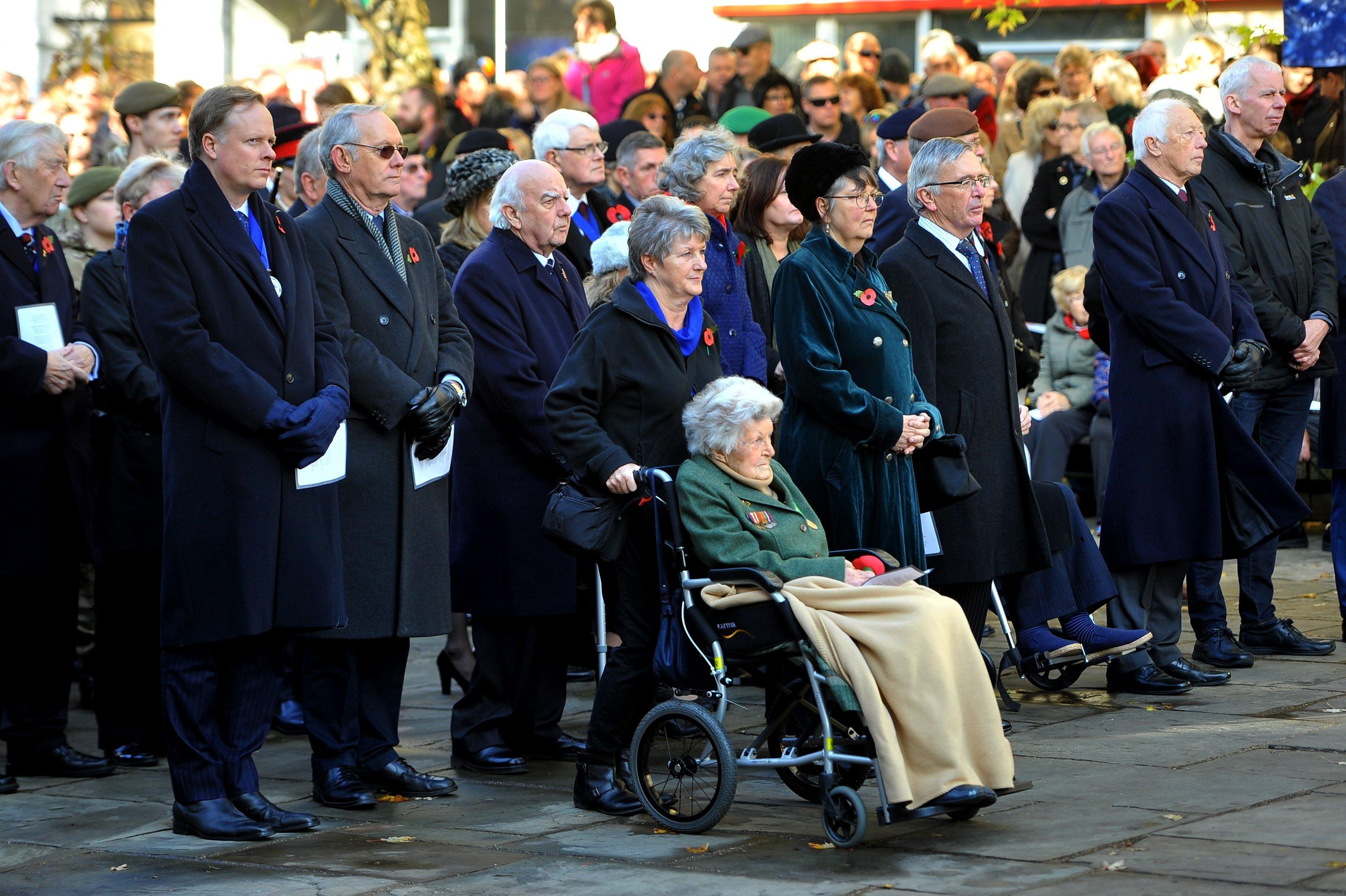 Horsham Remembrance Sunday. Pic Steve Robards SR10111901 SUS-191011-153502001