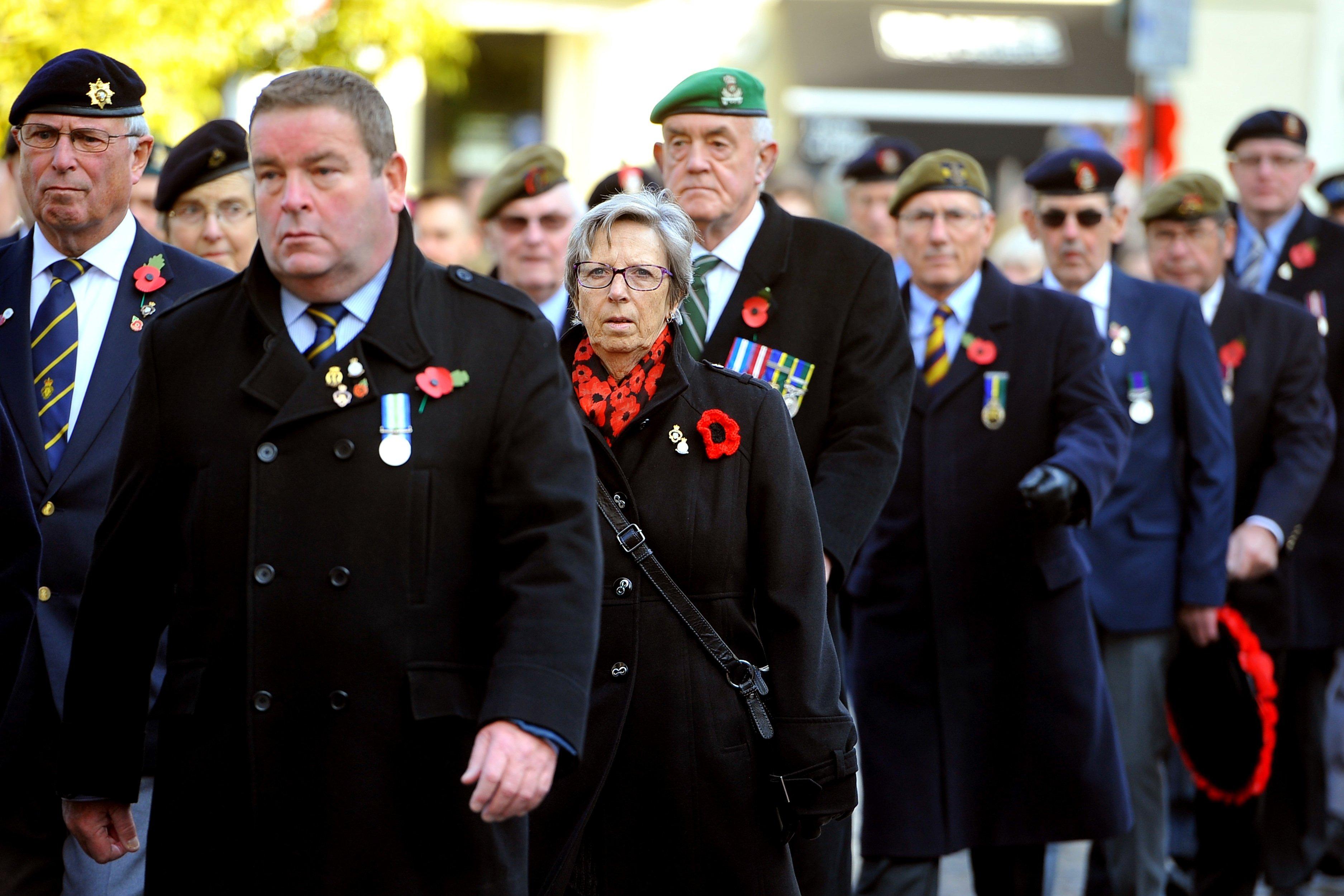 Horsham Remembrance Sunday. Pic Steve Robards SR10111901 SUS-191011-153535001