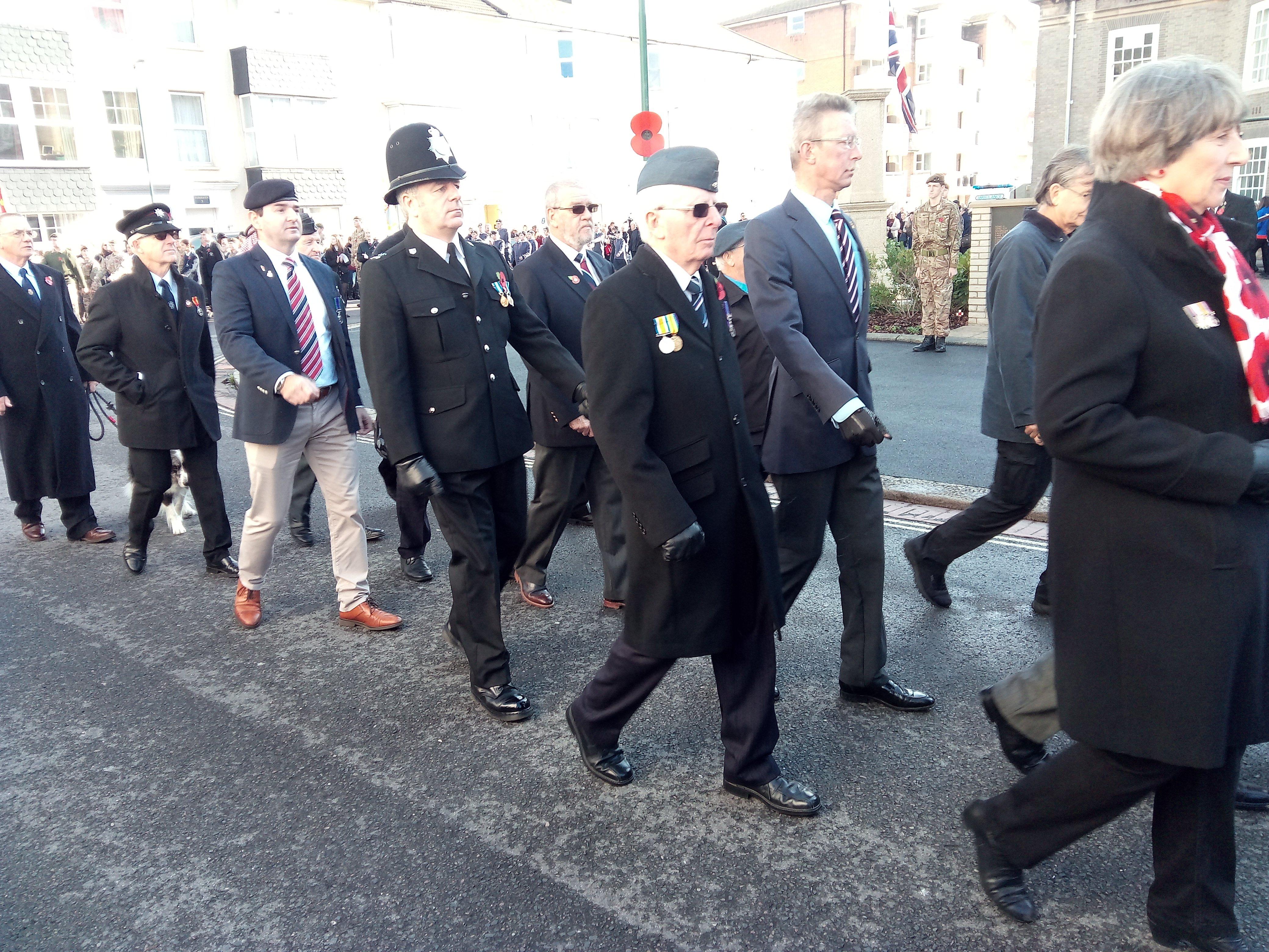 Veterans also took part in the parade