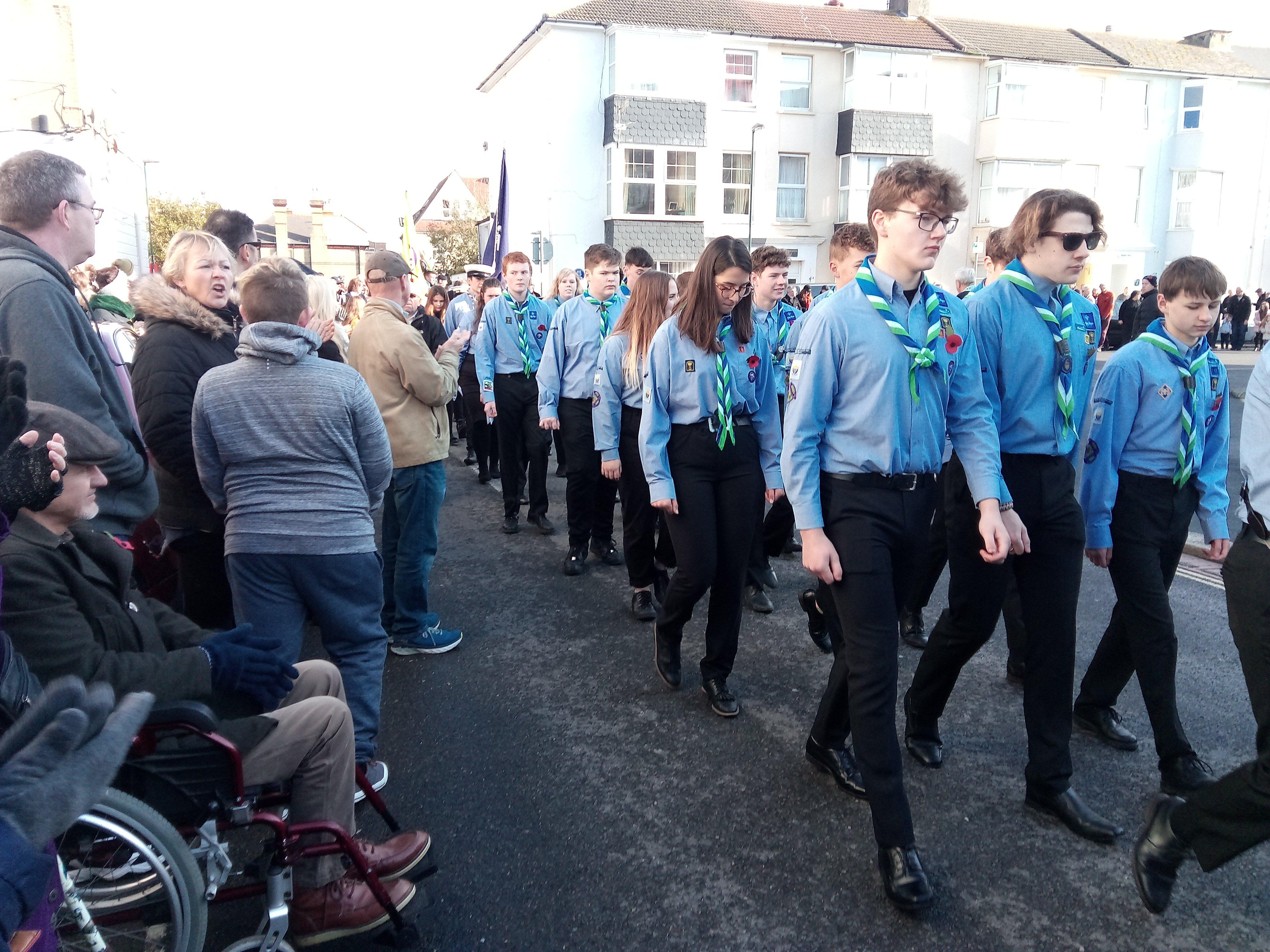 Scouts and Sea Scouts also took part in the parade