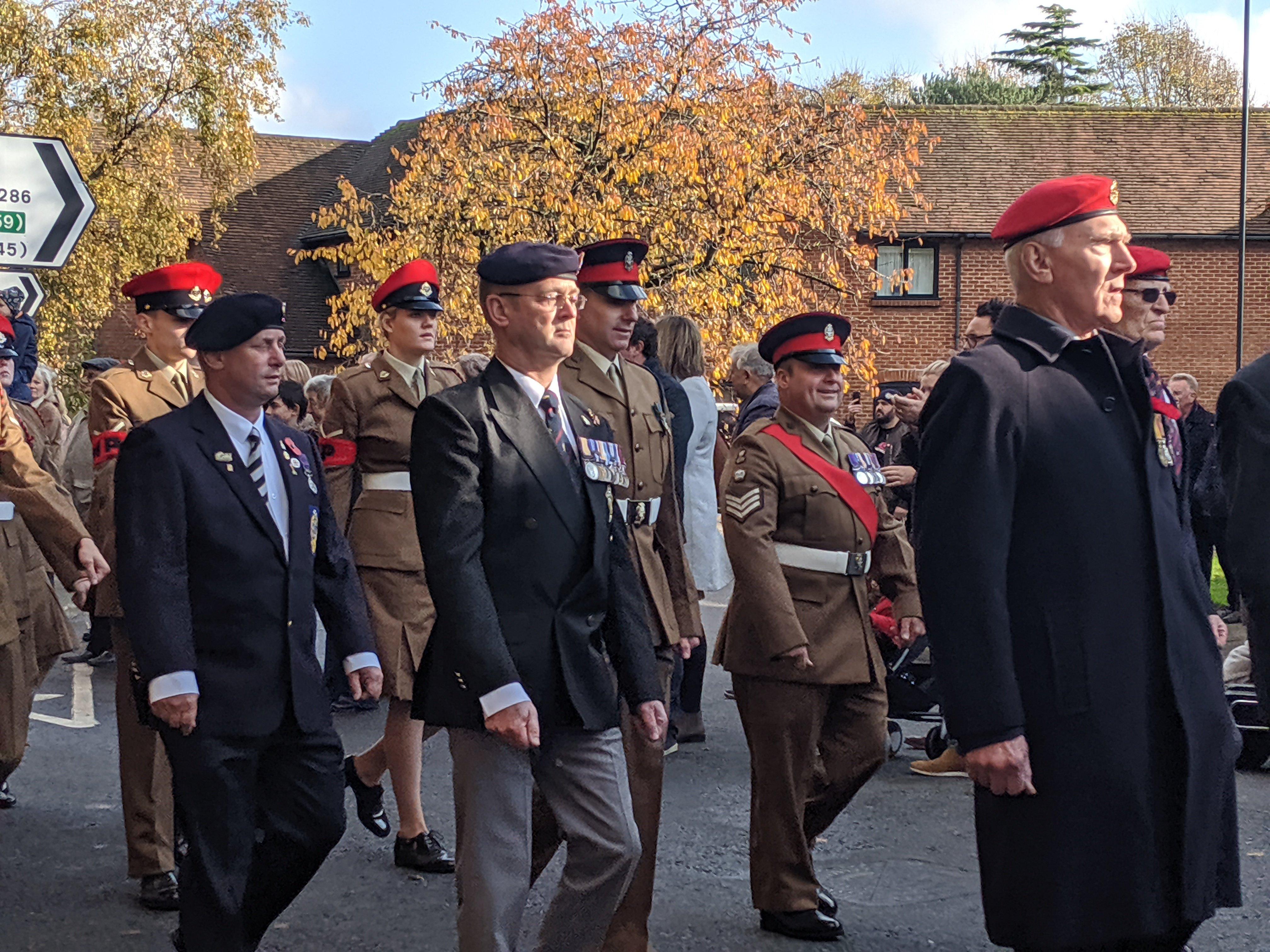 The Service was attended by service men and women, ex service representatives, and cadet, youth, and voluntary organisations