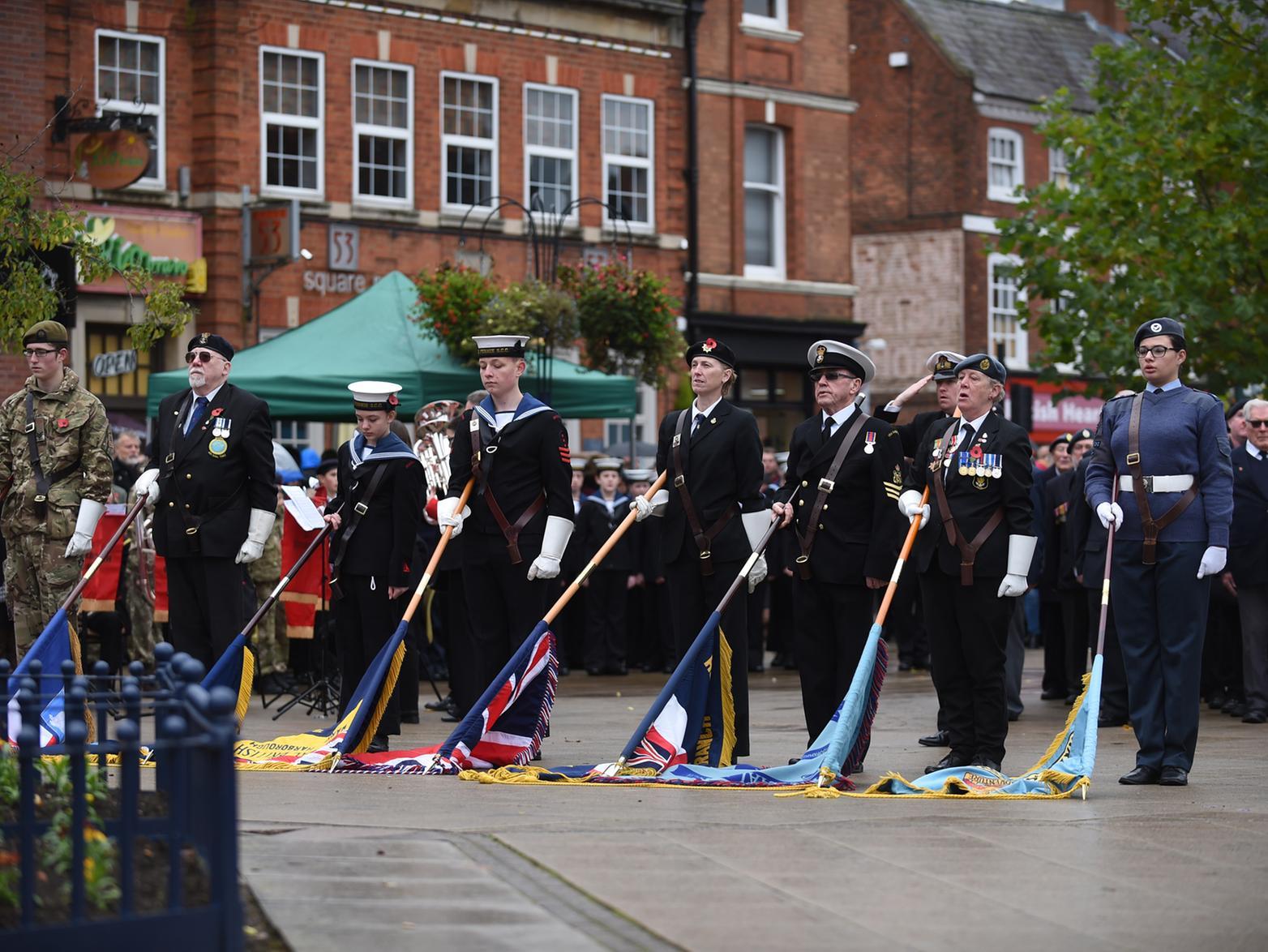 Standard bearers on the Square.