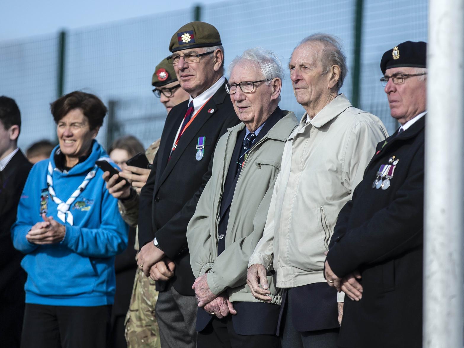 WWII pilots Eddie Habderley and Maurice Marriott were guests of honour at the parade.