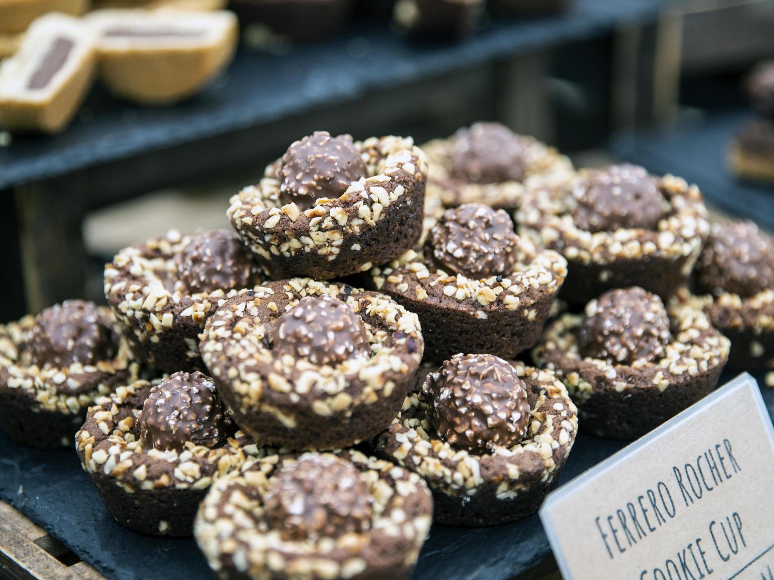A Ferrero Rocher Cookie Cup by the Thomas Cookie Co.