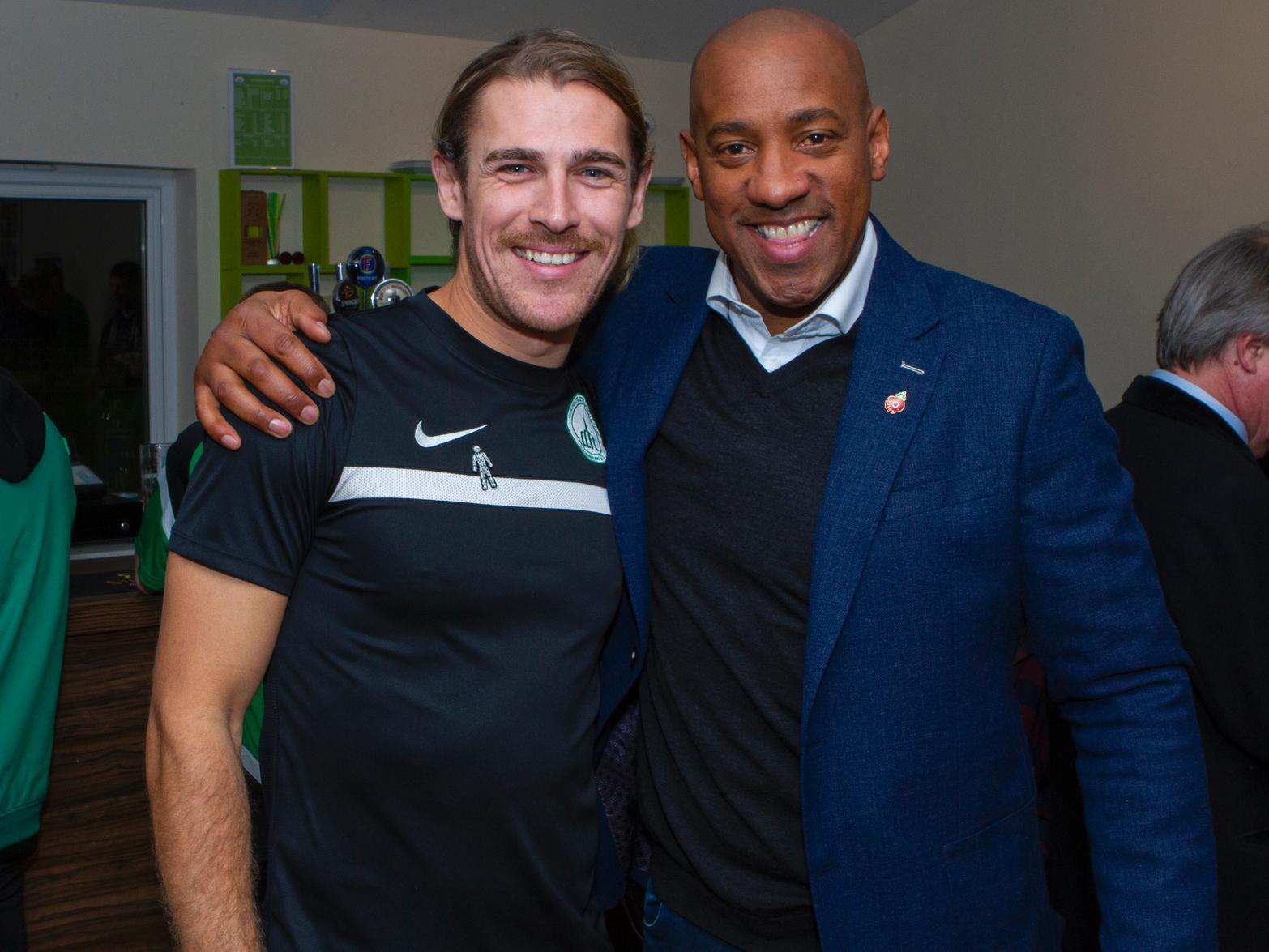 Scott Jones and Dion Dublin /  Picture by Neil Holmes