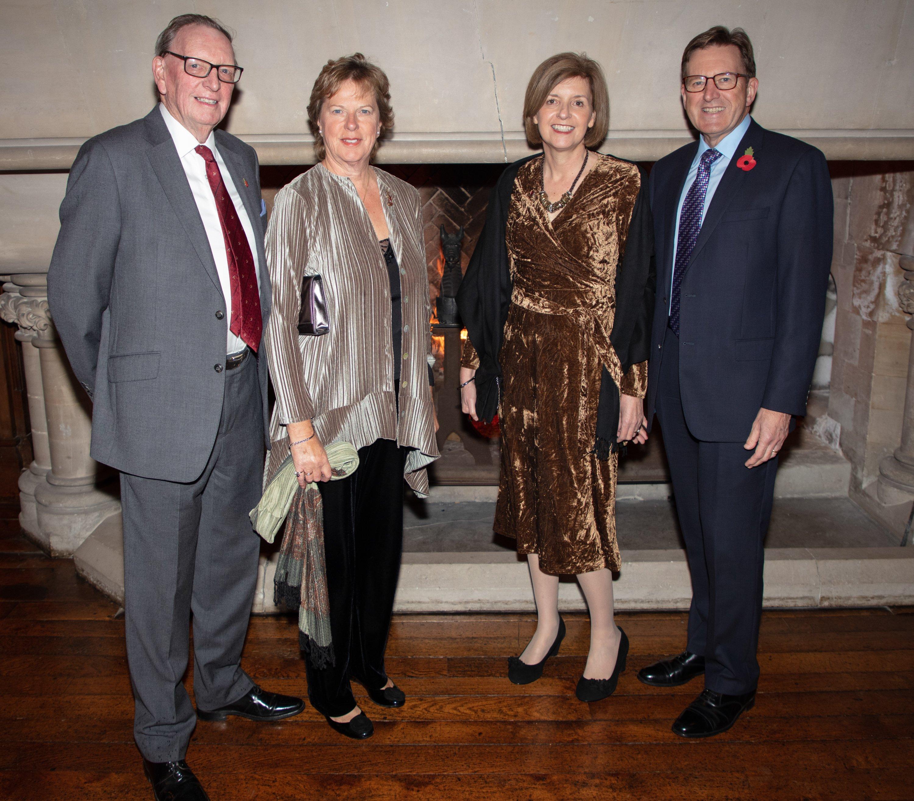 Caroline Nicholls, former High Sheriff of West Sussex, and her husband David with Sara and Bernard Uzzell. Picture: Graham Franks Photography