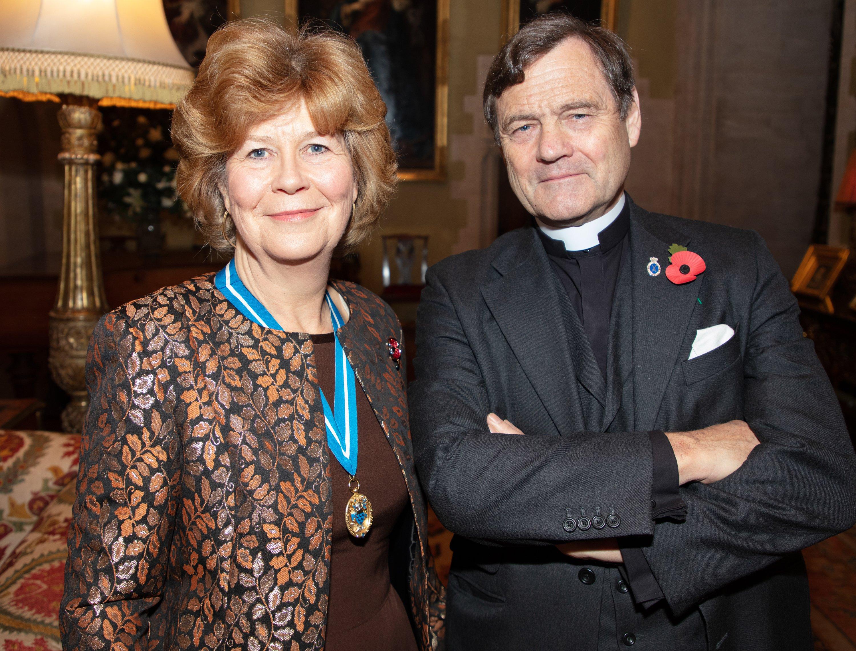 High Sheriff of West Sussex Mrs Davina Irwin-Clark with consort the Rev Peter Irwin-Clark. Picture: Graham Franks Photography