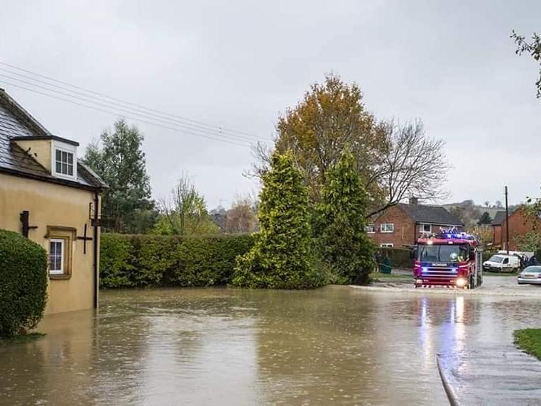 Photo from Warwickshire Fire and Rescue in the Shipston area.