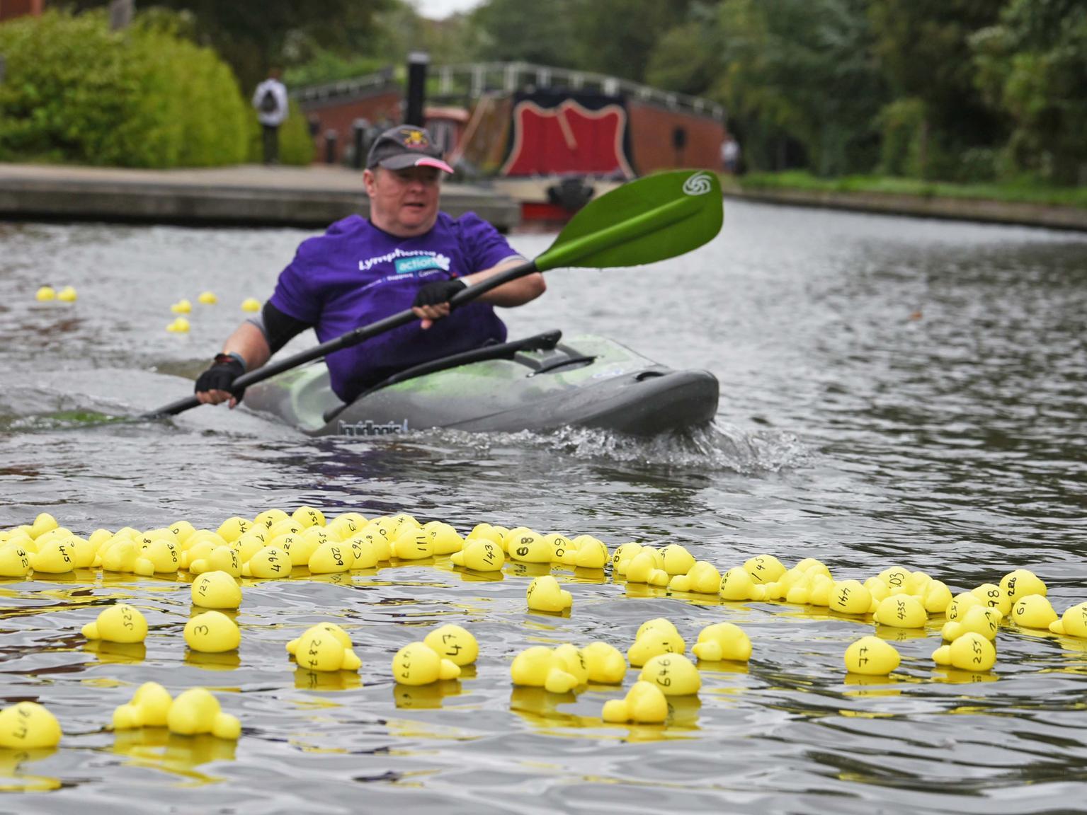 Aylesbury-based charity Lymphoma Action braved the wind in August to host a duck race on the canal basin