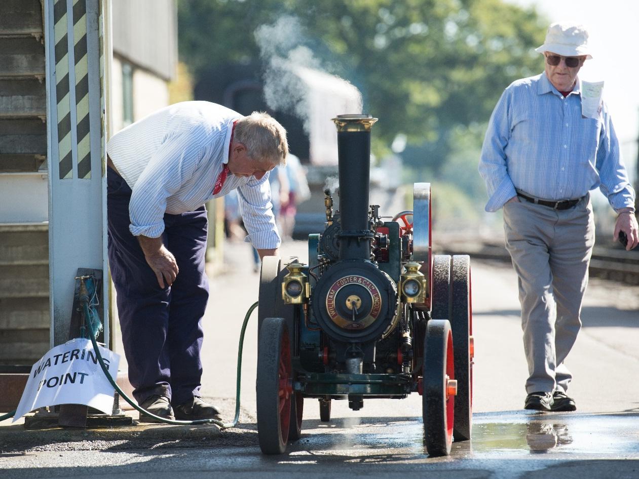 The event attracted rail enthusiasts and a number of vintage engines were on display