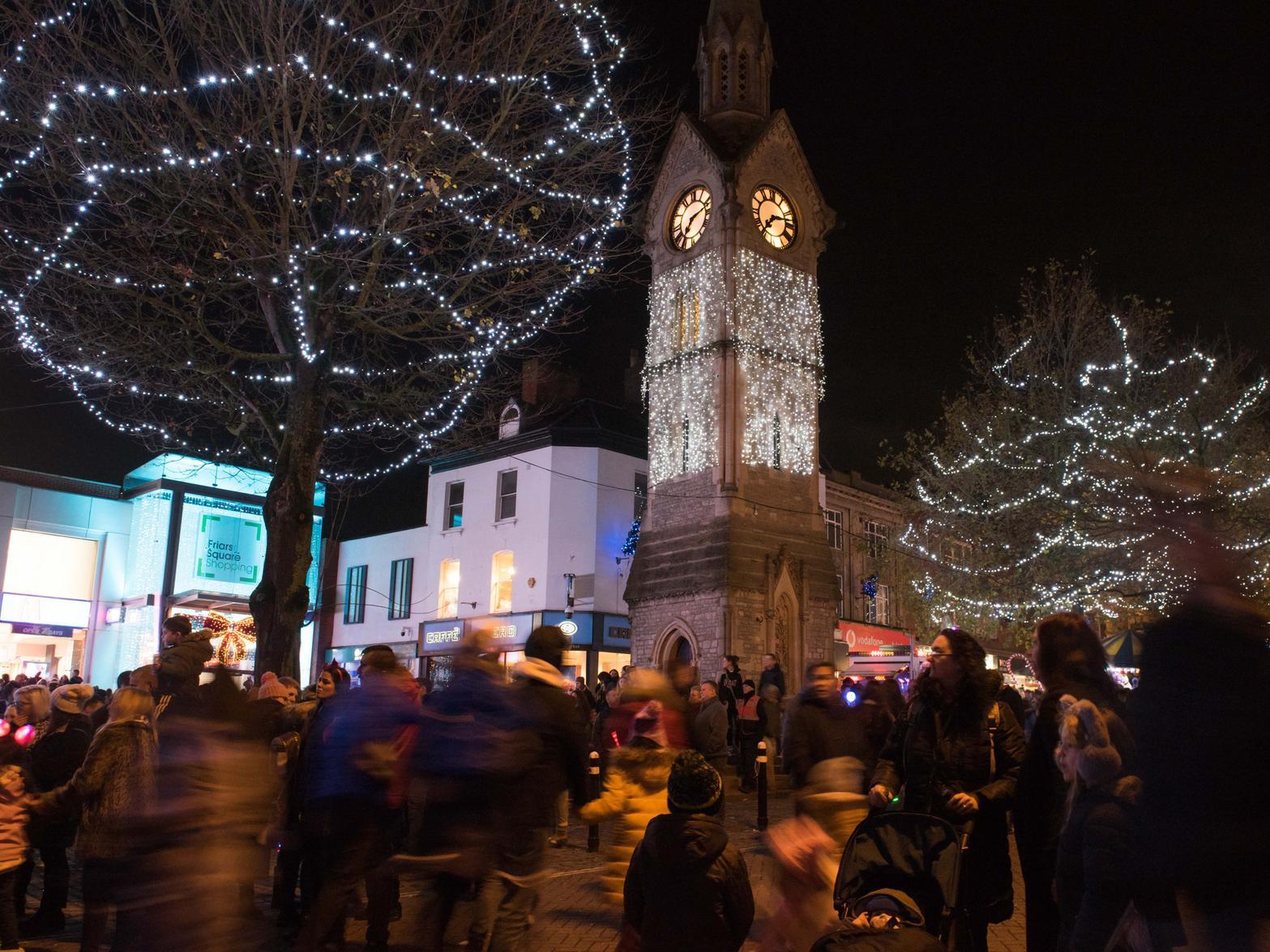 Hundreds of people turned out to celebrate the start of the festive season