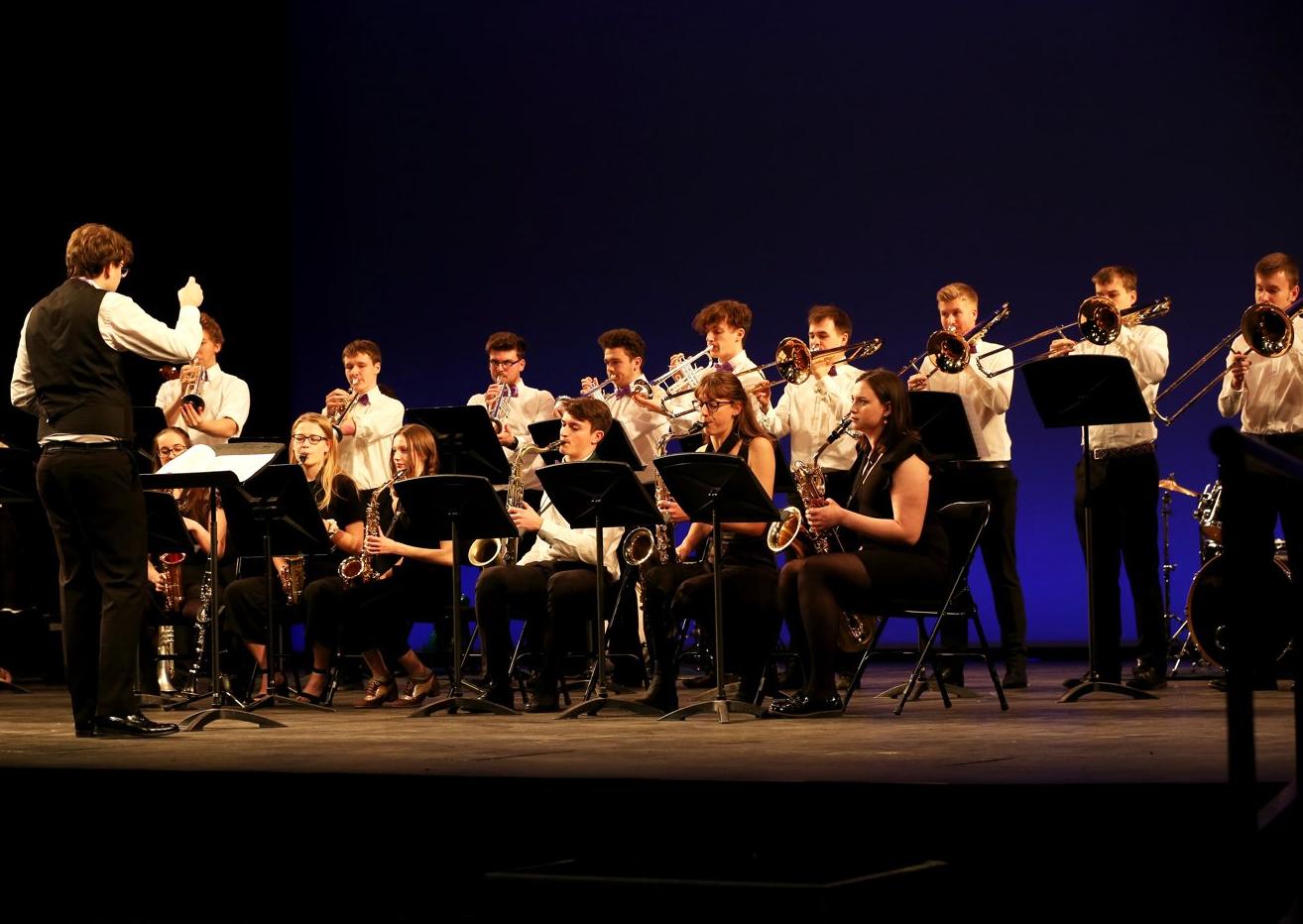 The Lewes Youth Band, accompanied by soloist Khaya Burke who has recorded Elvis Presley's Love Me Tender with Guy Fletcher of Dire Straits. Photograph: 
Photograph: Sam Stephenson/ Homelink
