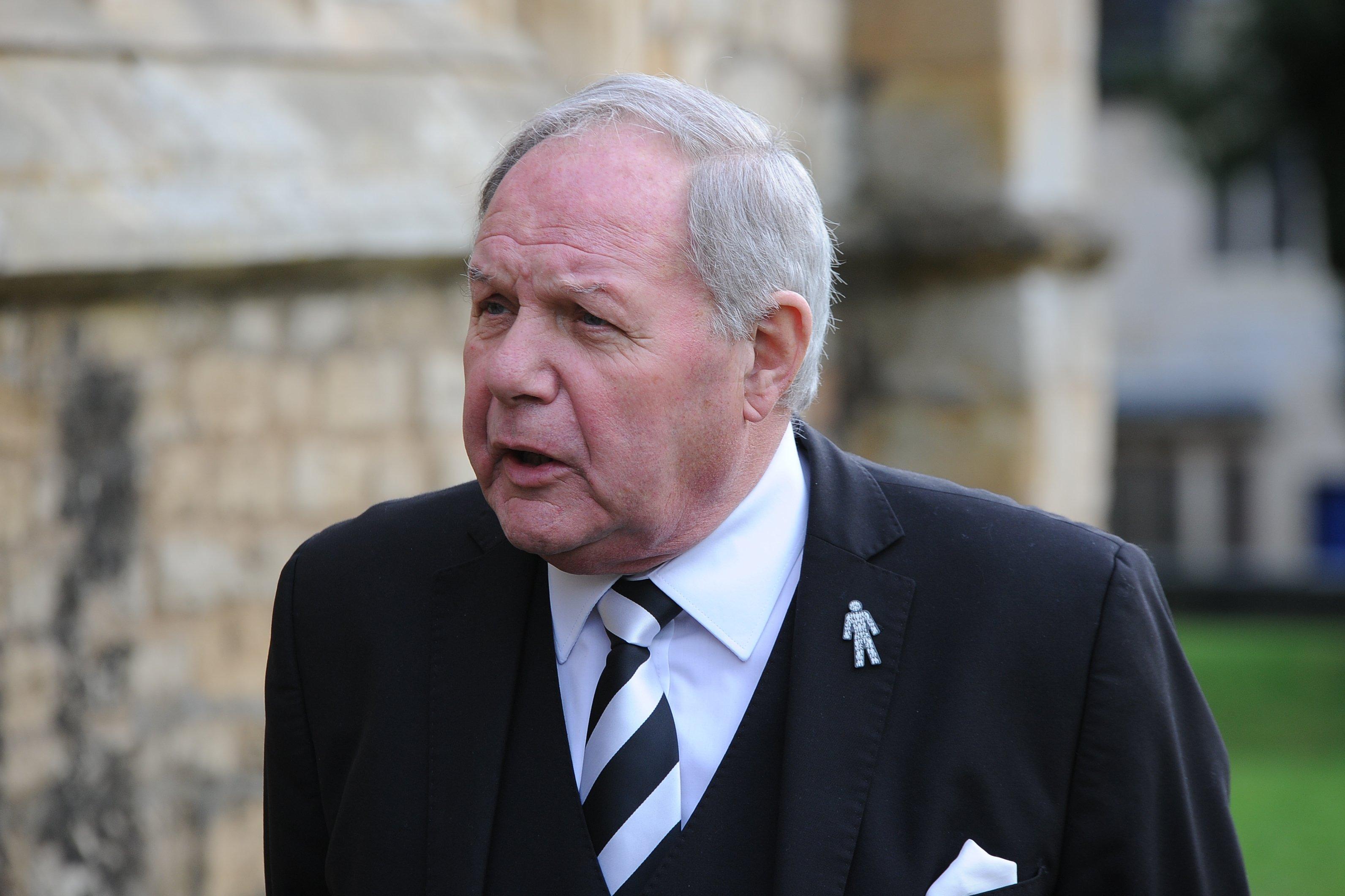 Brian Mawhinney funeral at St Peter's church, Oundle Barry Fry EMN-191122-133901009