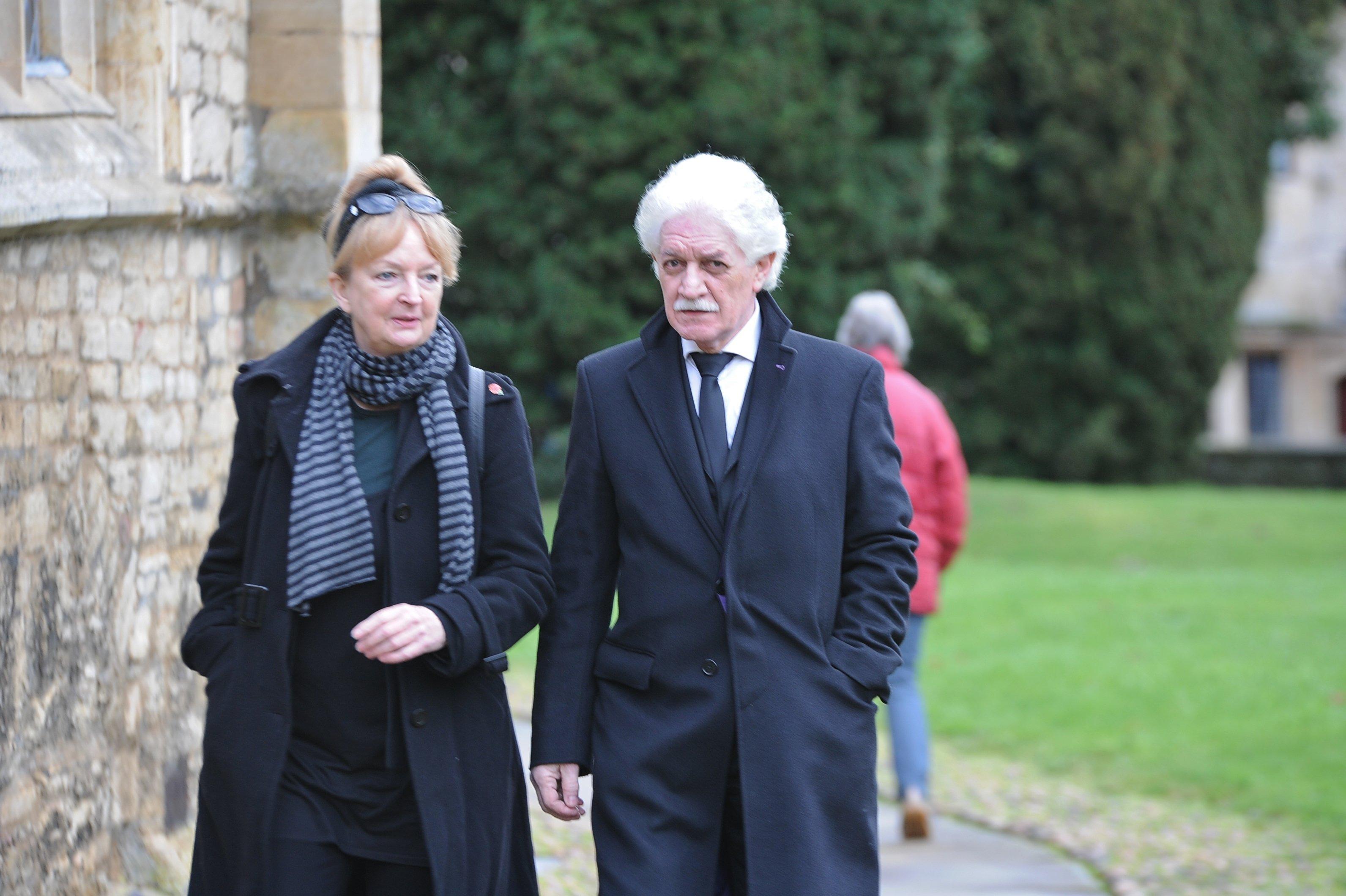 Brian Mawhinney funeral at St Peter's church, Oundle. Foprmer manager of the Bull Hotel Ash Osib EMN-191122-133912009