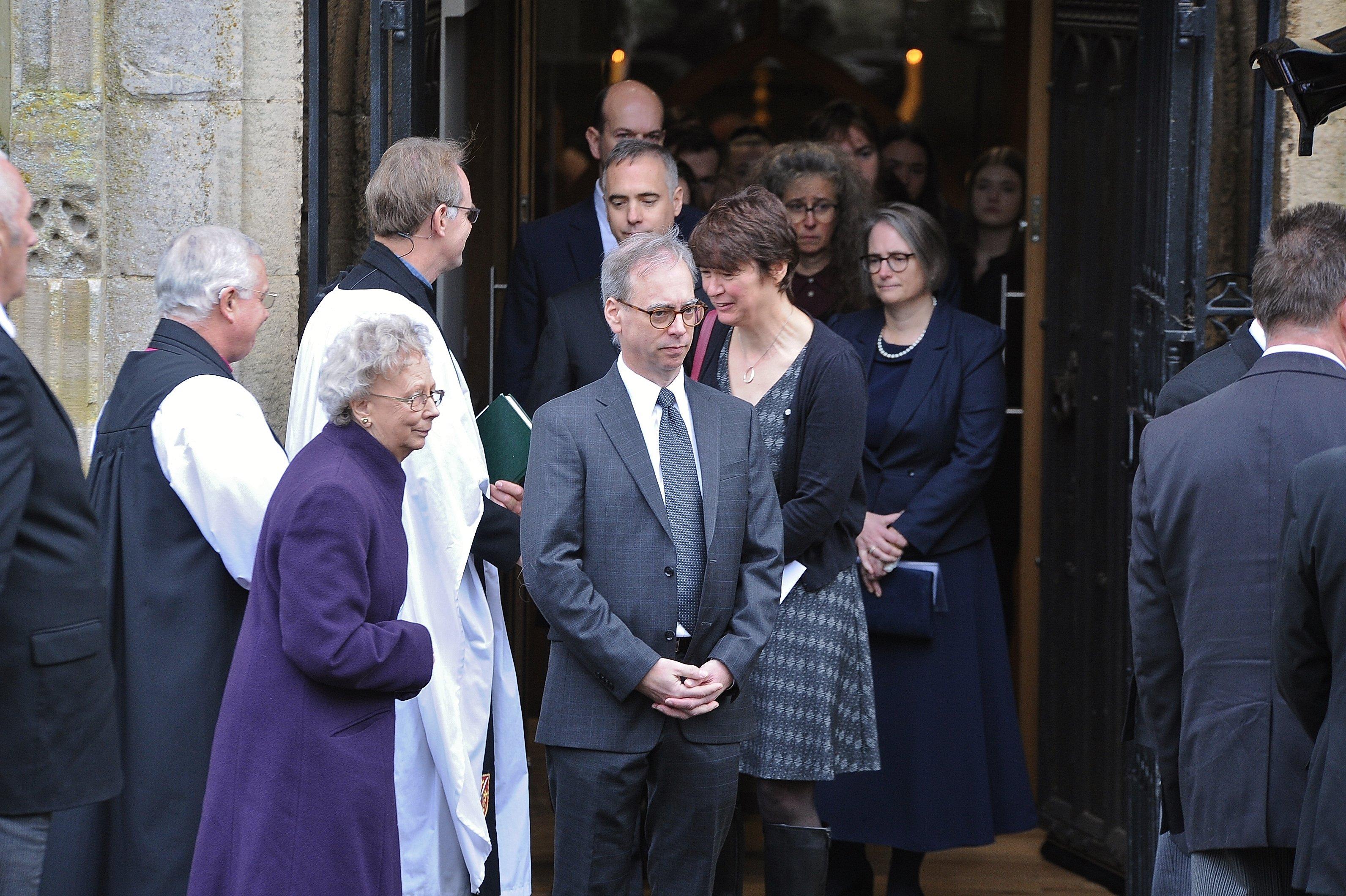 Brian Mawhinney funeral at St Peter's church, Oundle EMN-191122-133839009