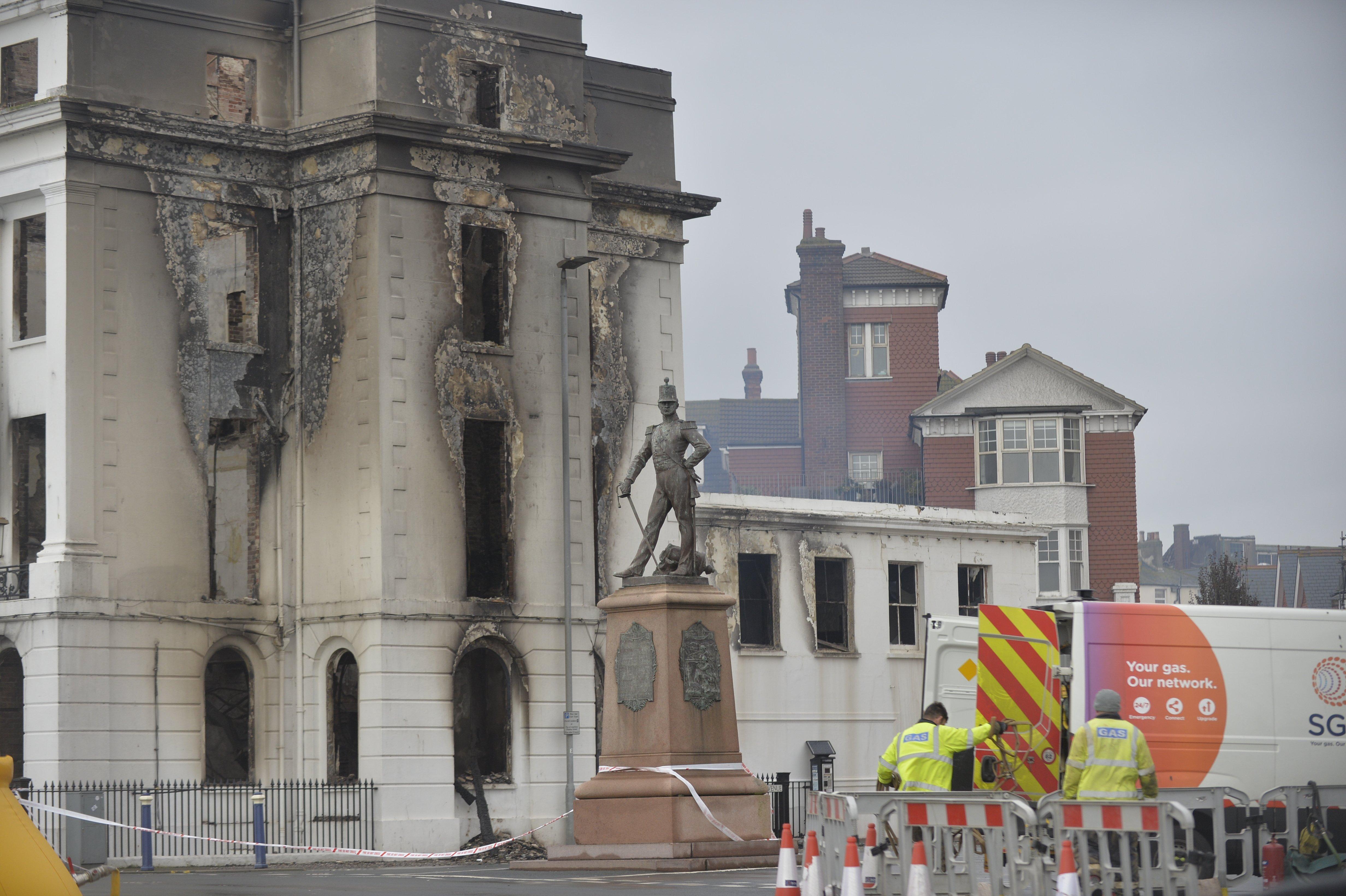 The Claremont. Eastbourne hotel fire. Picture: Jon Rigby SUS-191123-122022001
