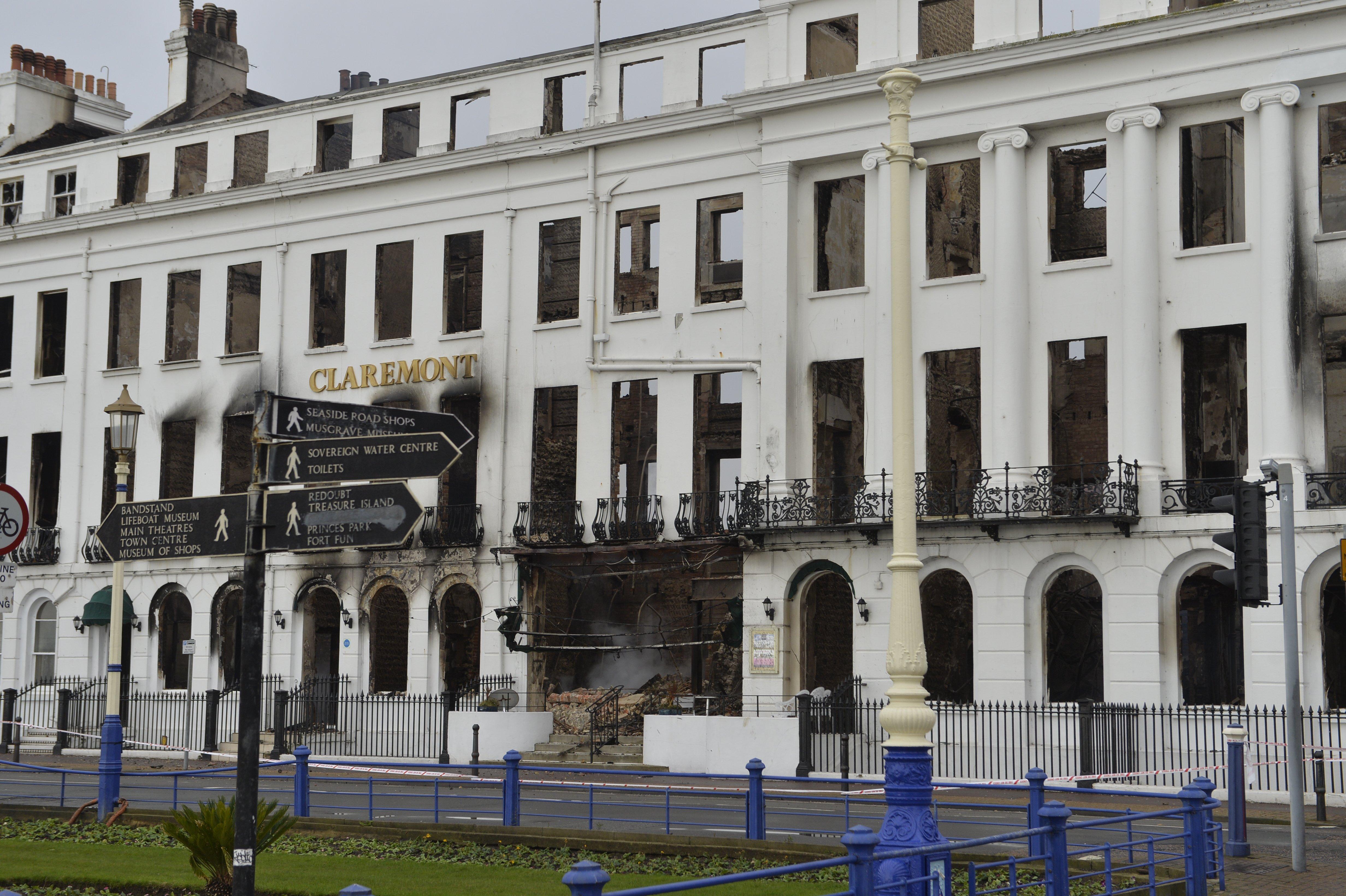 The Claremont. Eastbourne hotel fire. Picture: Jon Rigby SUS-191123-122057001