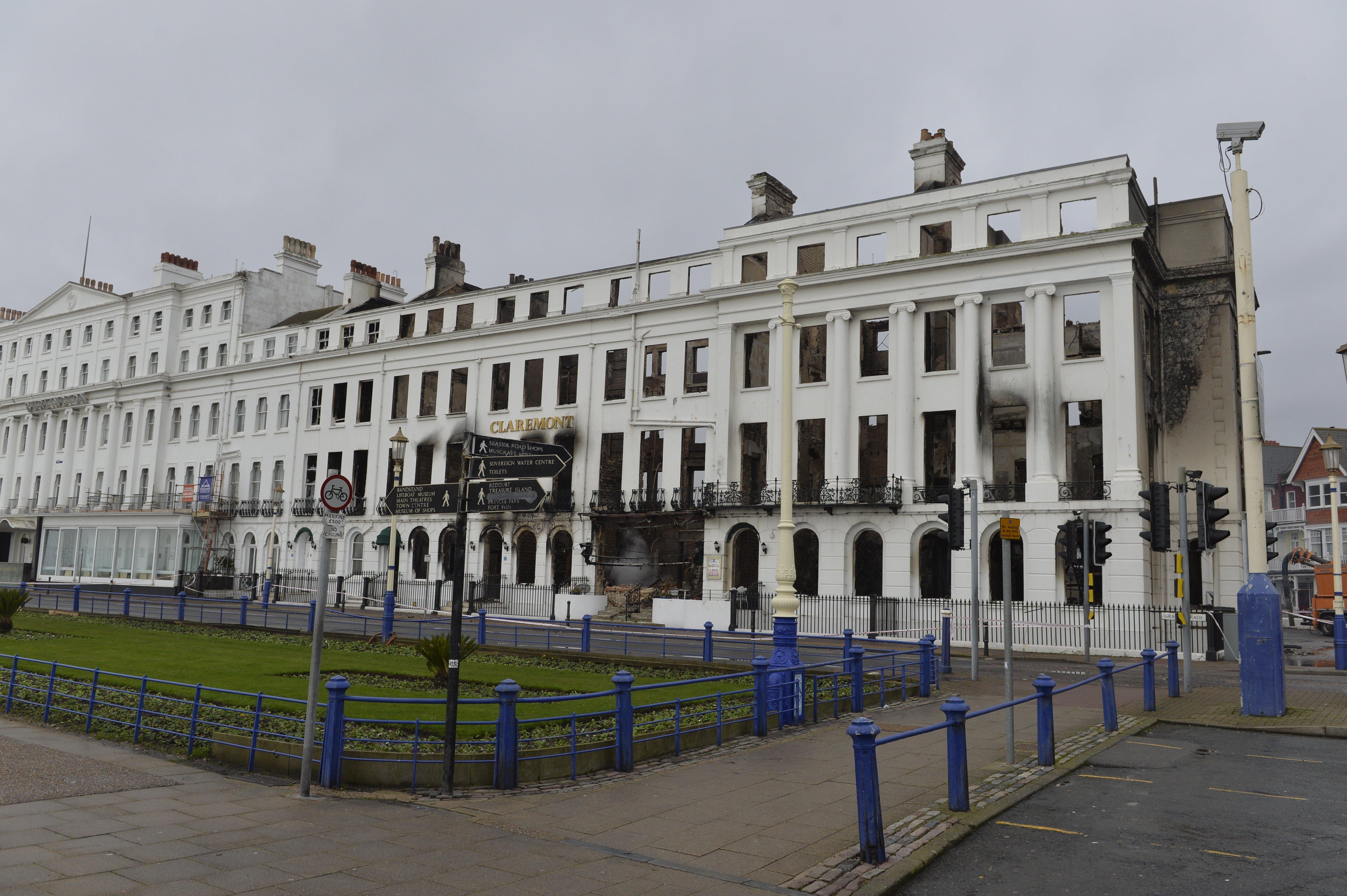 The Claremont. Eastbourne hotel fire. Picture: Jon Rigby SUS-191123-122109001