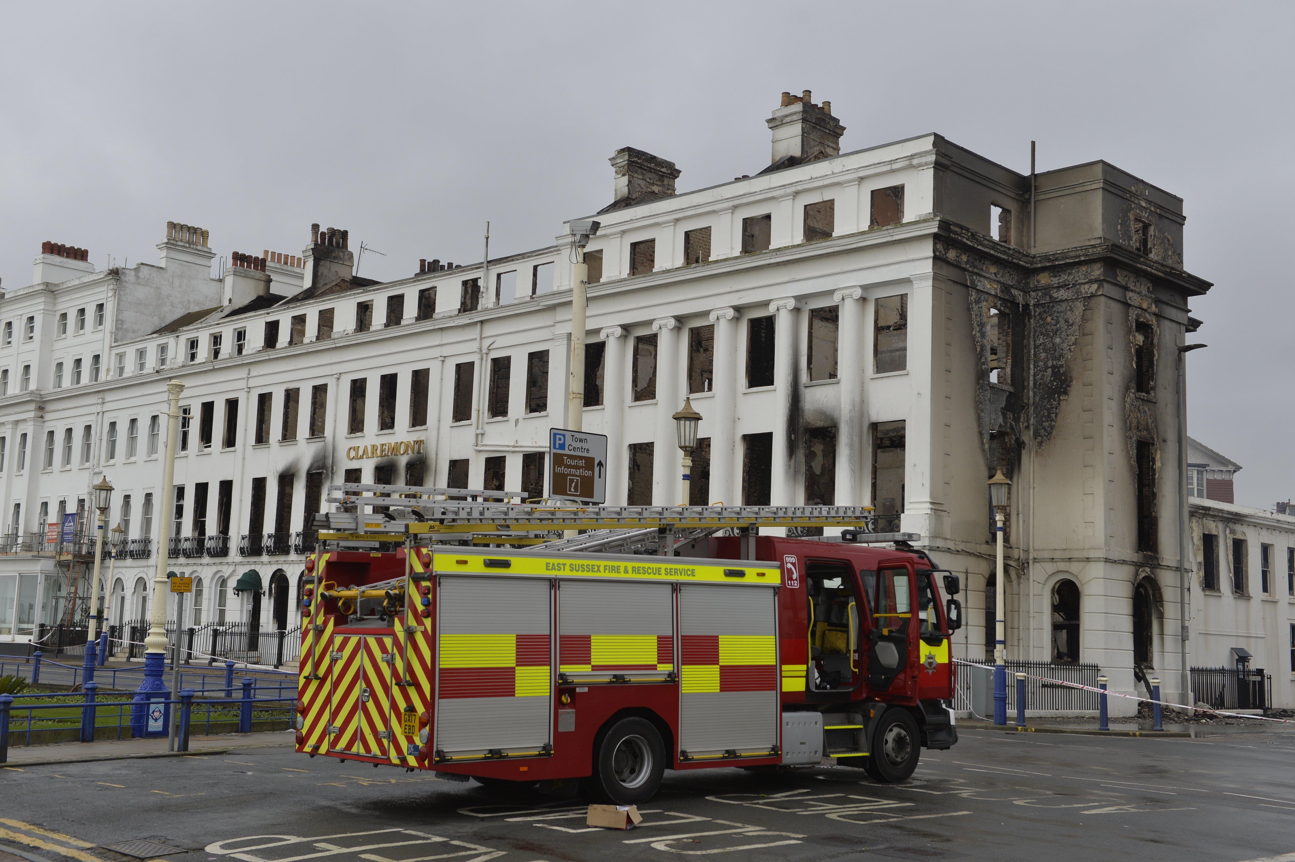 The Claremont. Eastbourne hotel fire. Picture: Jon Rigby SUS-191123-122033001
