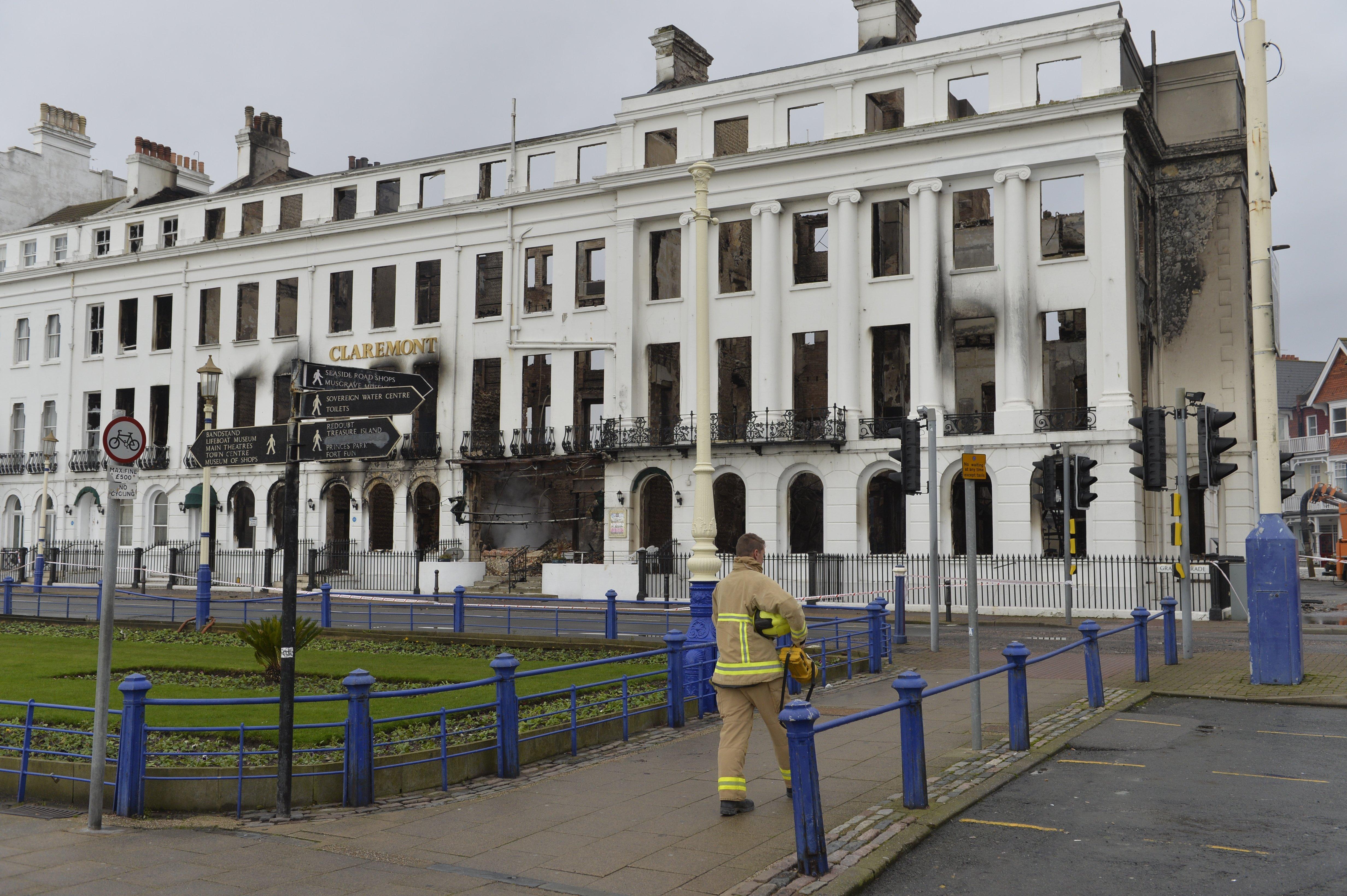 The Claremont. Eastbourne hotel fire. Picture: Jon Rigby SUS-191123-122045001