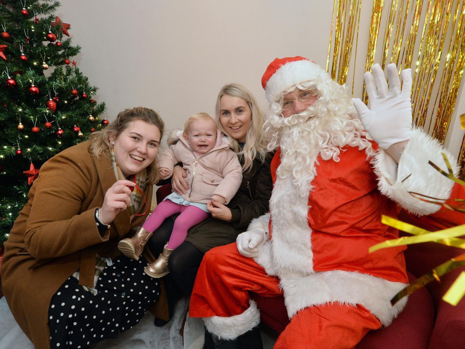 Santa fun...Elle Martin, Isla Palfreyman and Charlotte Martin.