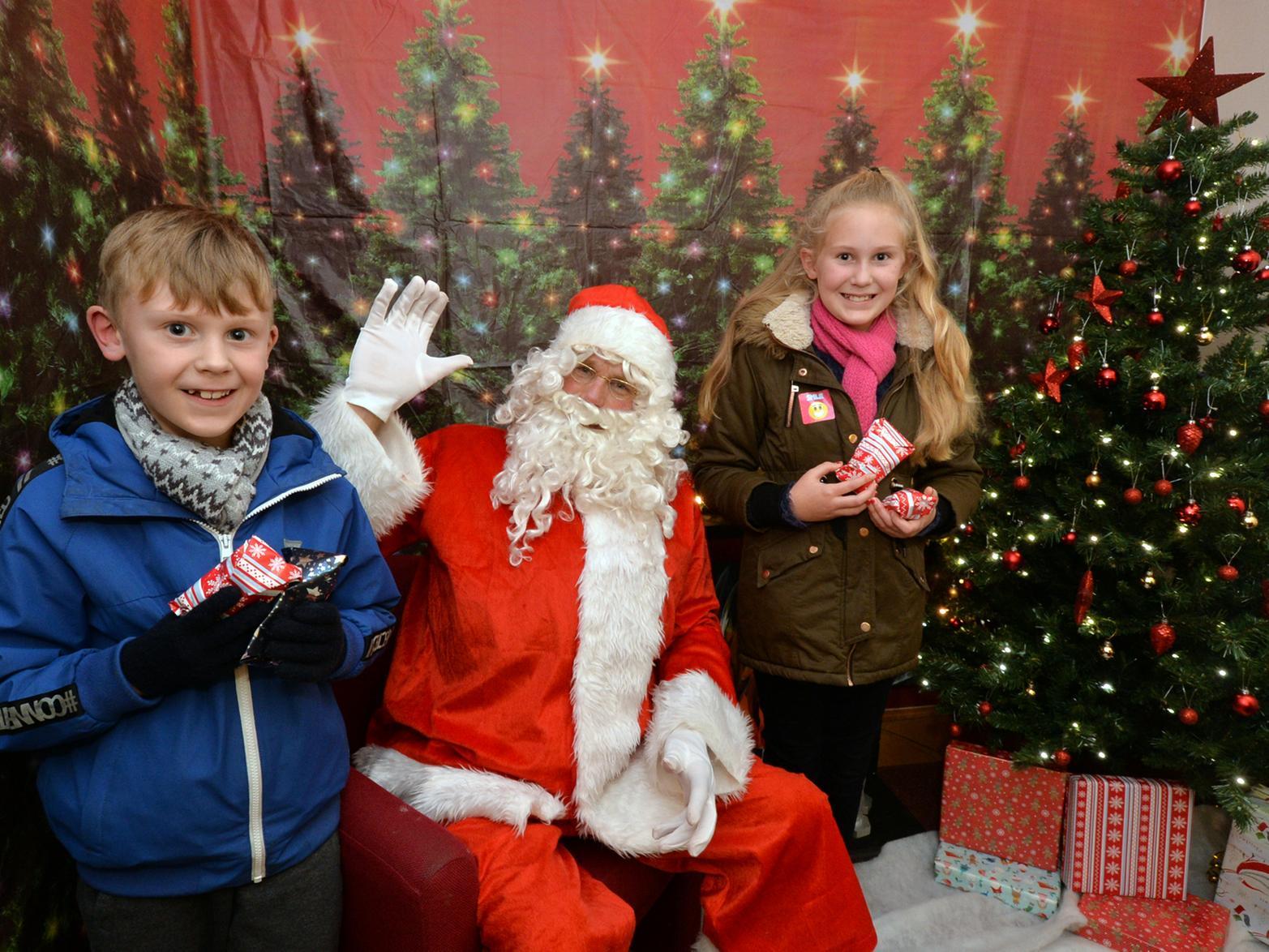 Santa fun...Elle Martin, Isla Palfreyman and Charlotte Martin.