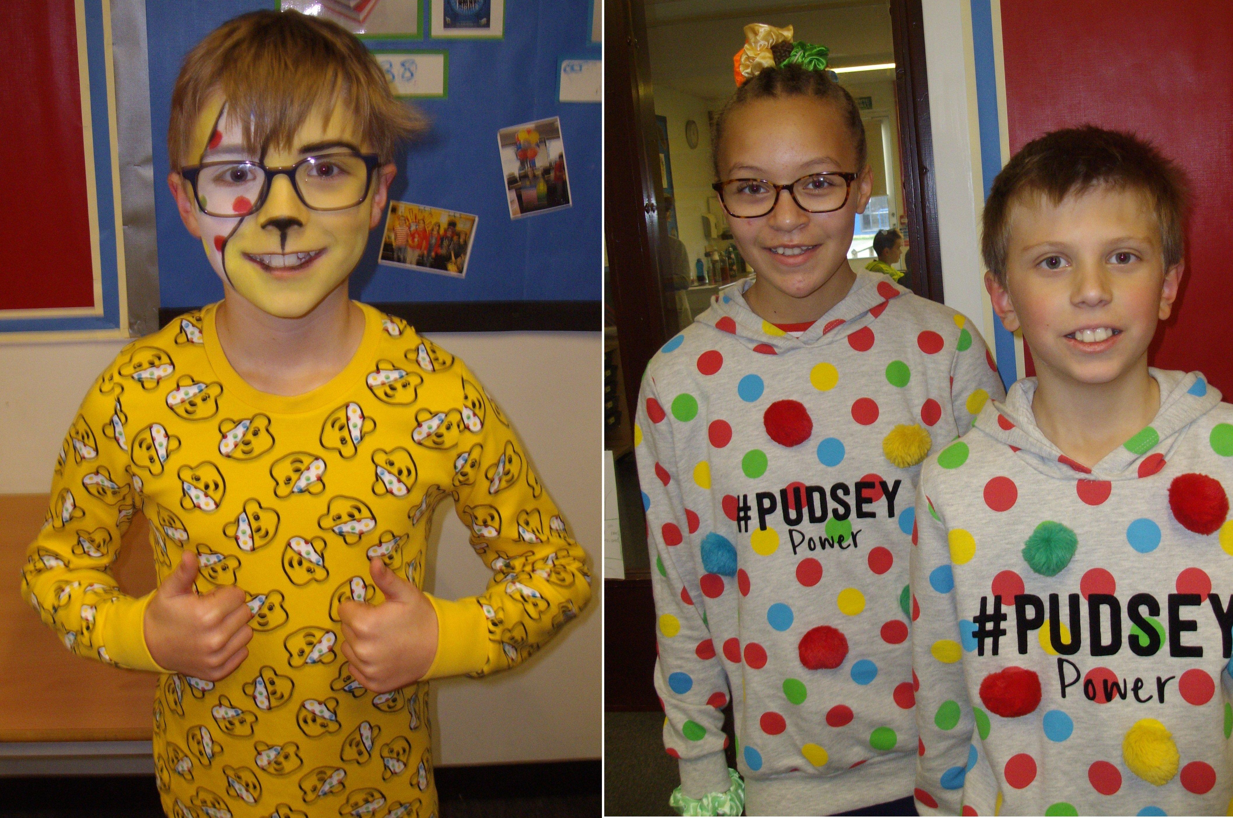 The children at Durrington Infant and Junior Schools dressed up for Children in Need