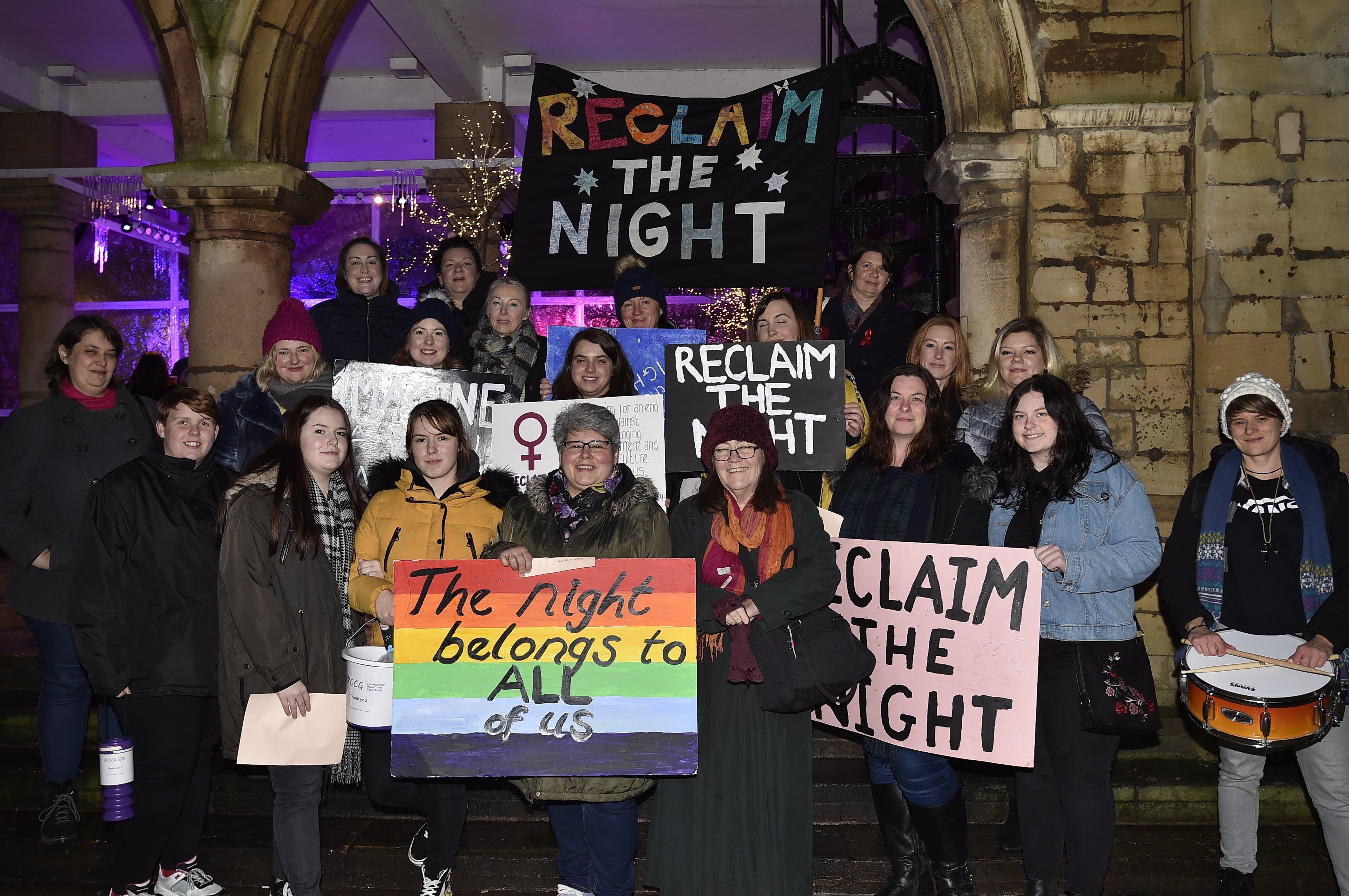 Reclaim the Night march in the City centre. EMN-191124-132456009