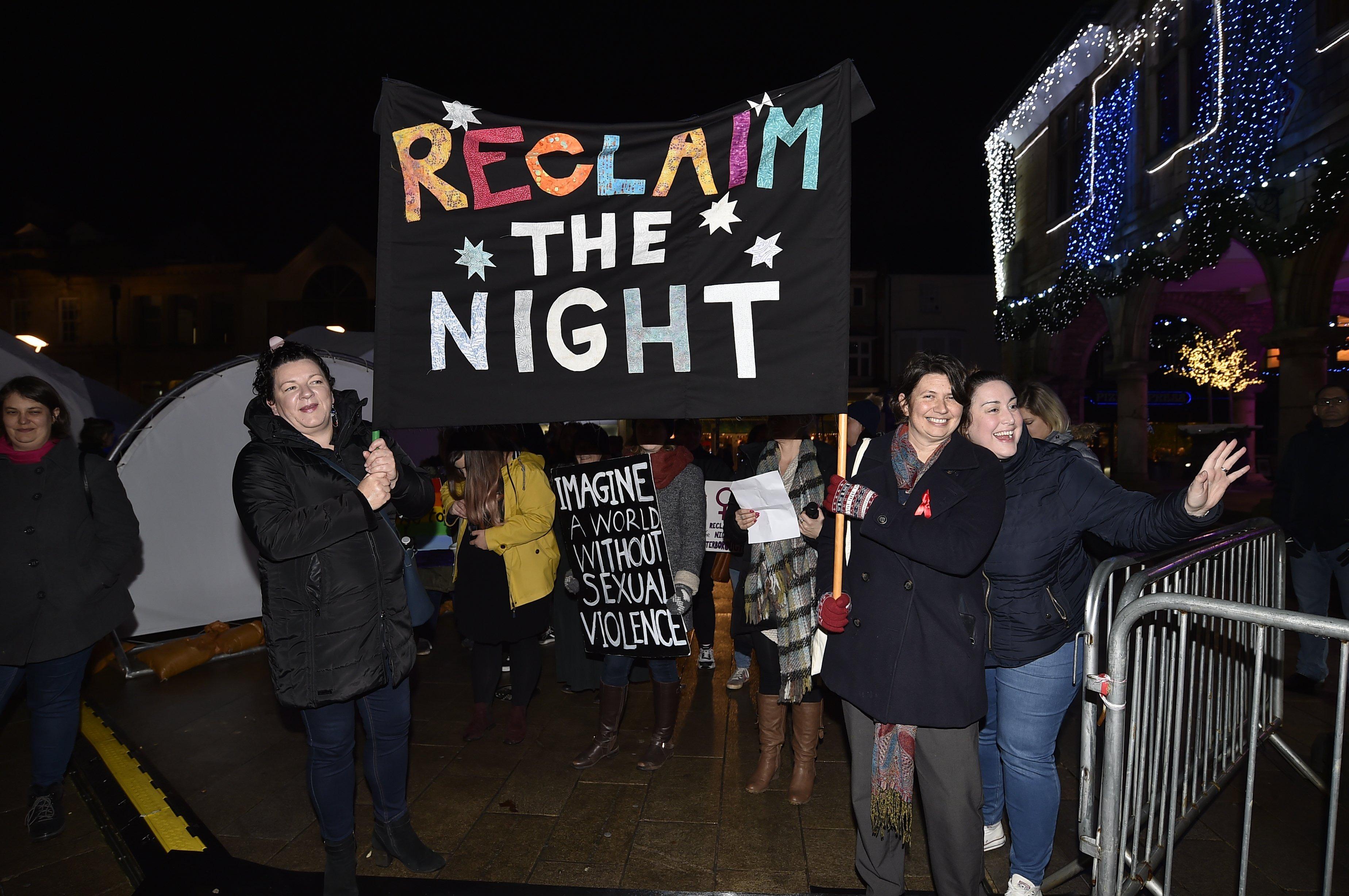 Reclaim the Night march in the City centre. EMN-191124-132518009