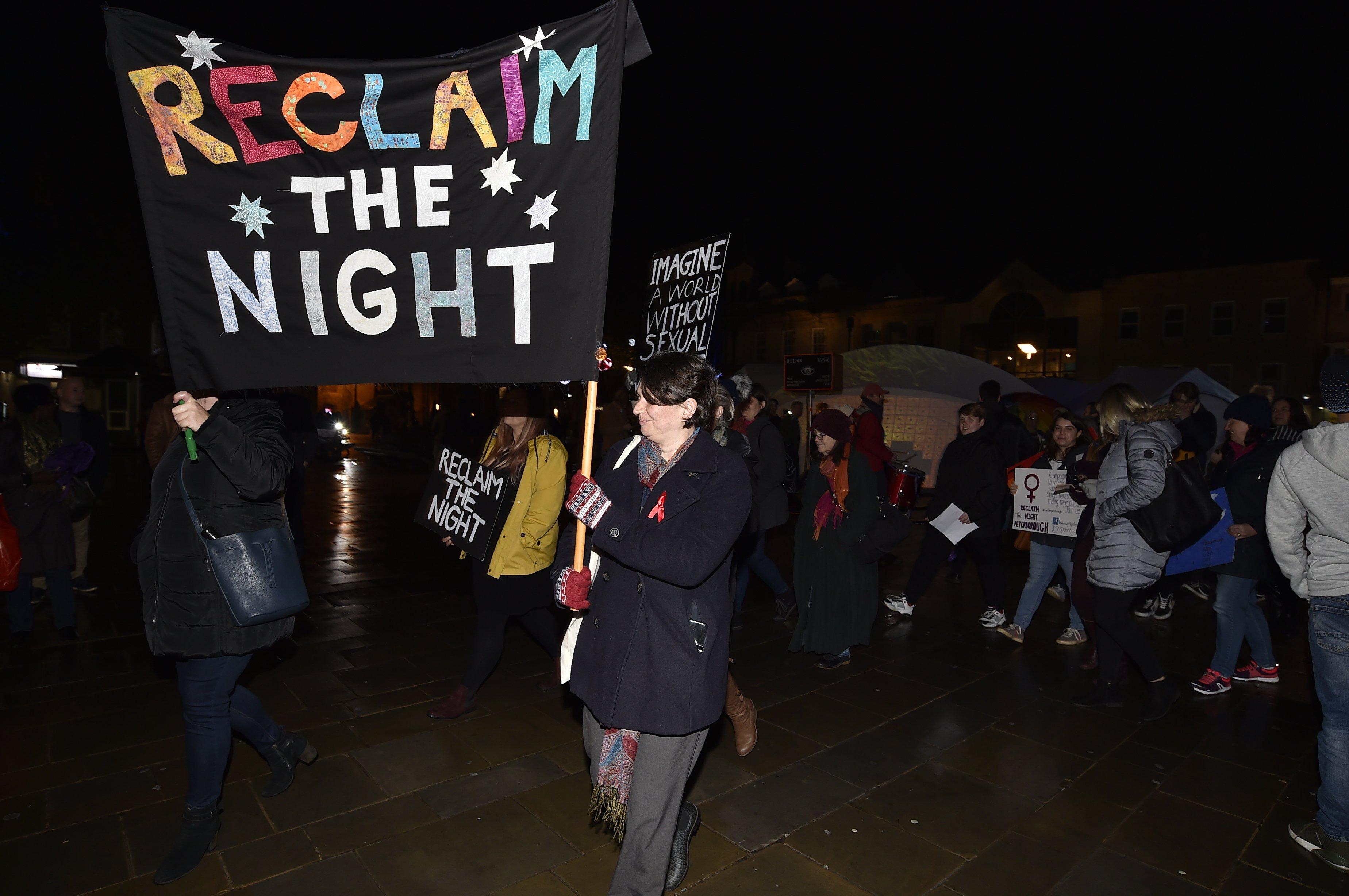 Reclaim the Night march in the City centre. EMN-191124-132156009