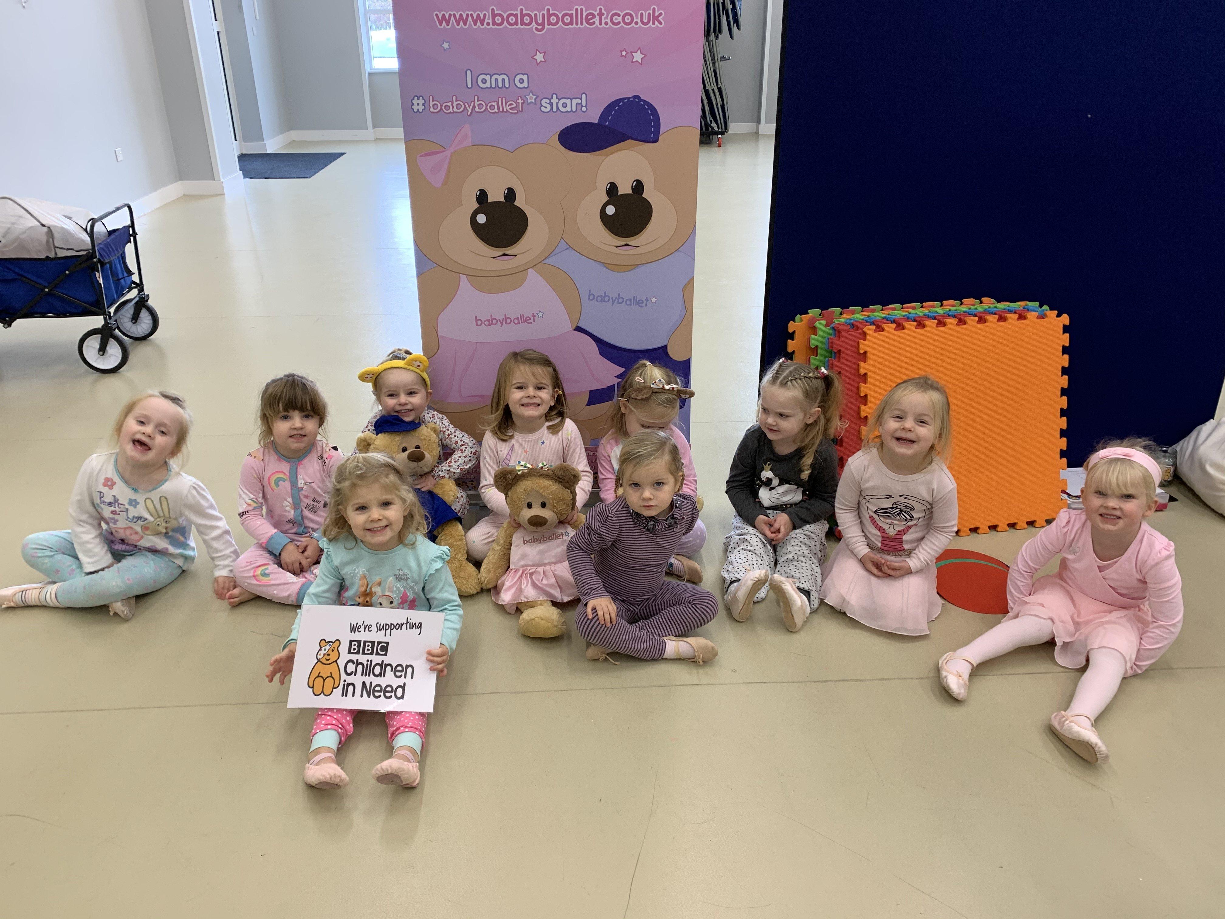 Young dancers wore their pyjamas to Babyballet in Rustington for Children in Need
